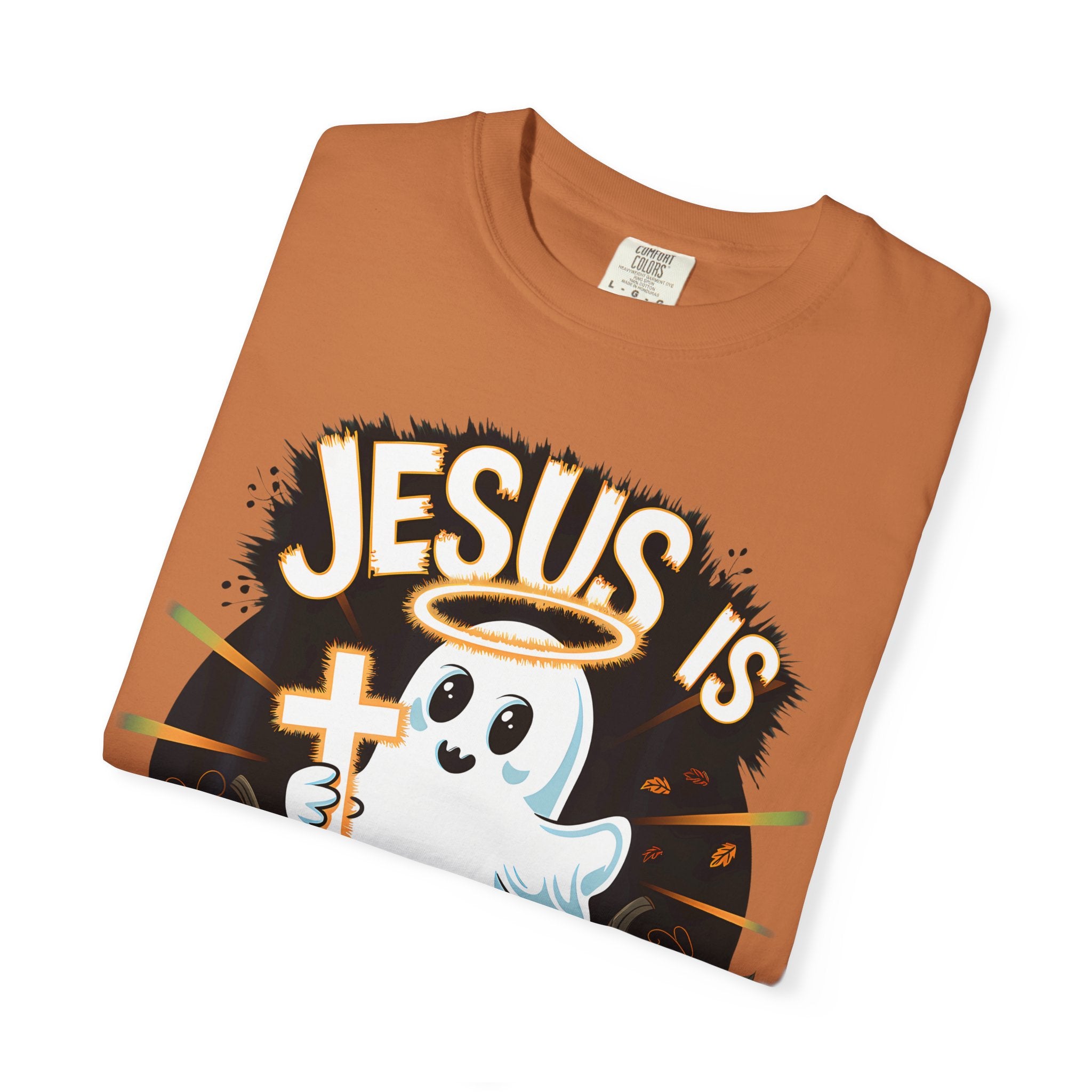 Halloween T-Shirt, Jesus is My Boo Tee, Unisex Ghost Shirt, Fall Apparel, Christian Halloween Gift
