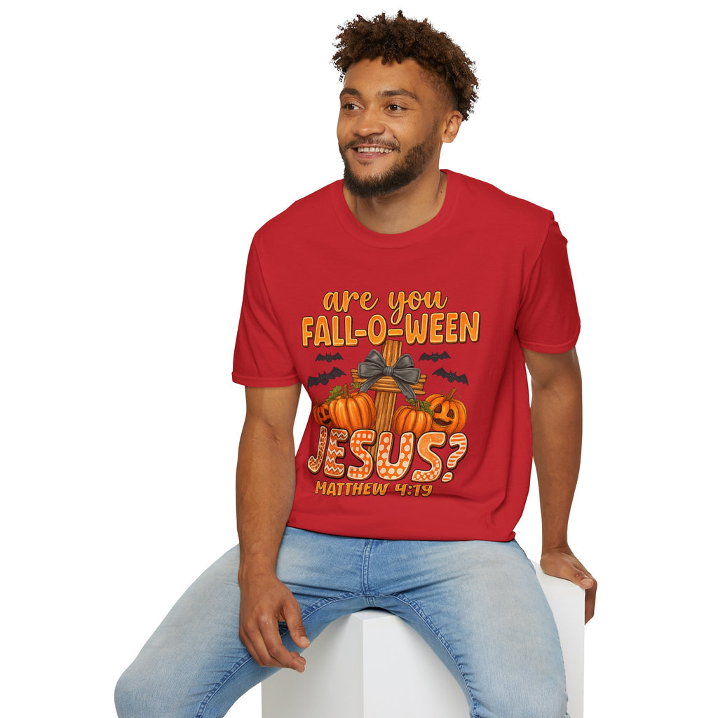 Funny Christian Halloween T-Shirt, Jesus Pumpkin Tee, Unisex Fall Shirt, Autumn Festive Apparel, Holiday Gift Idea