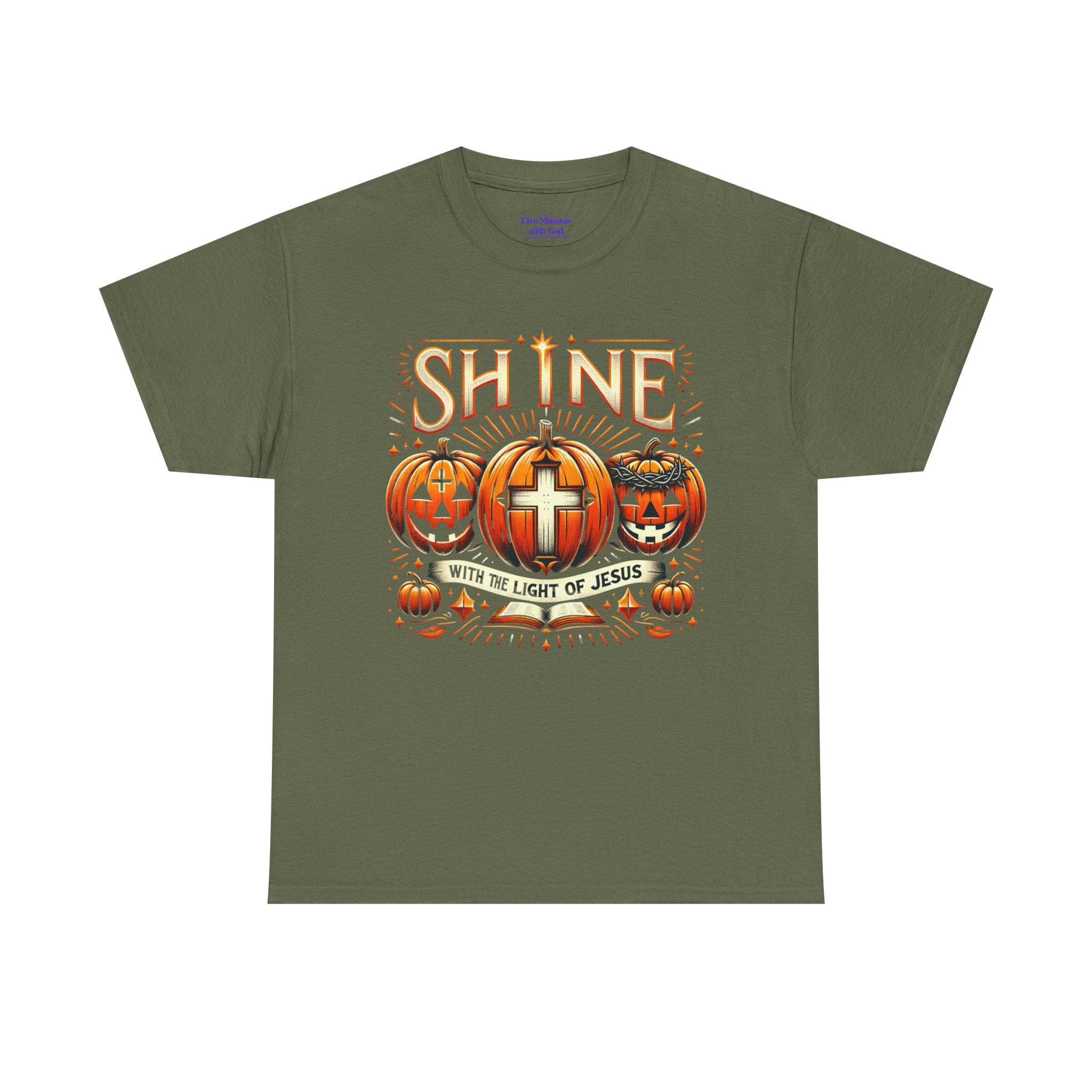 Halloween Jesus Graphic Tee | Unisex Cotton T-Shirt, Spooky Season Apparel, Faith-Based Shirt, Autumn Fashion, Christian Gift
