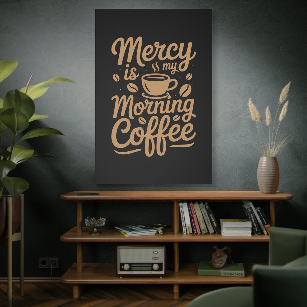 Coffee-Themed Canvas Art Print, Wall Decor for Coffee Lovers, Inspirational Home Decoration, Gift for Friends and Family