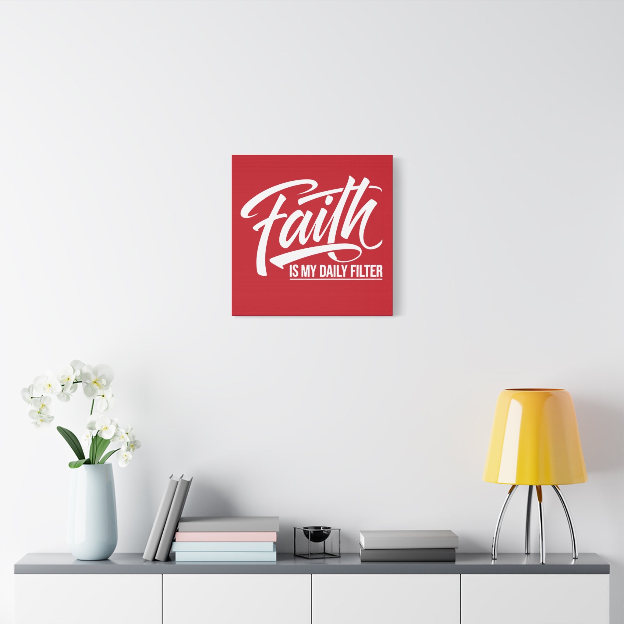 Copy of Inspirational Canvas Wall Art, Faith Quote Decor, Motivational Home Decor, Gray Wall Hanging, Gift for Faith Lovers