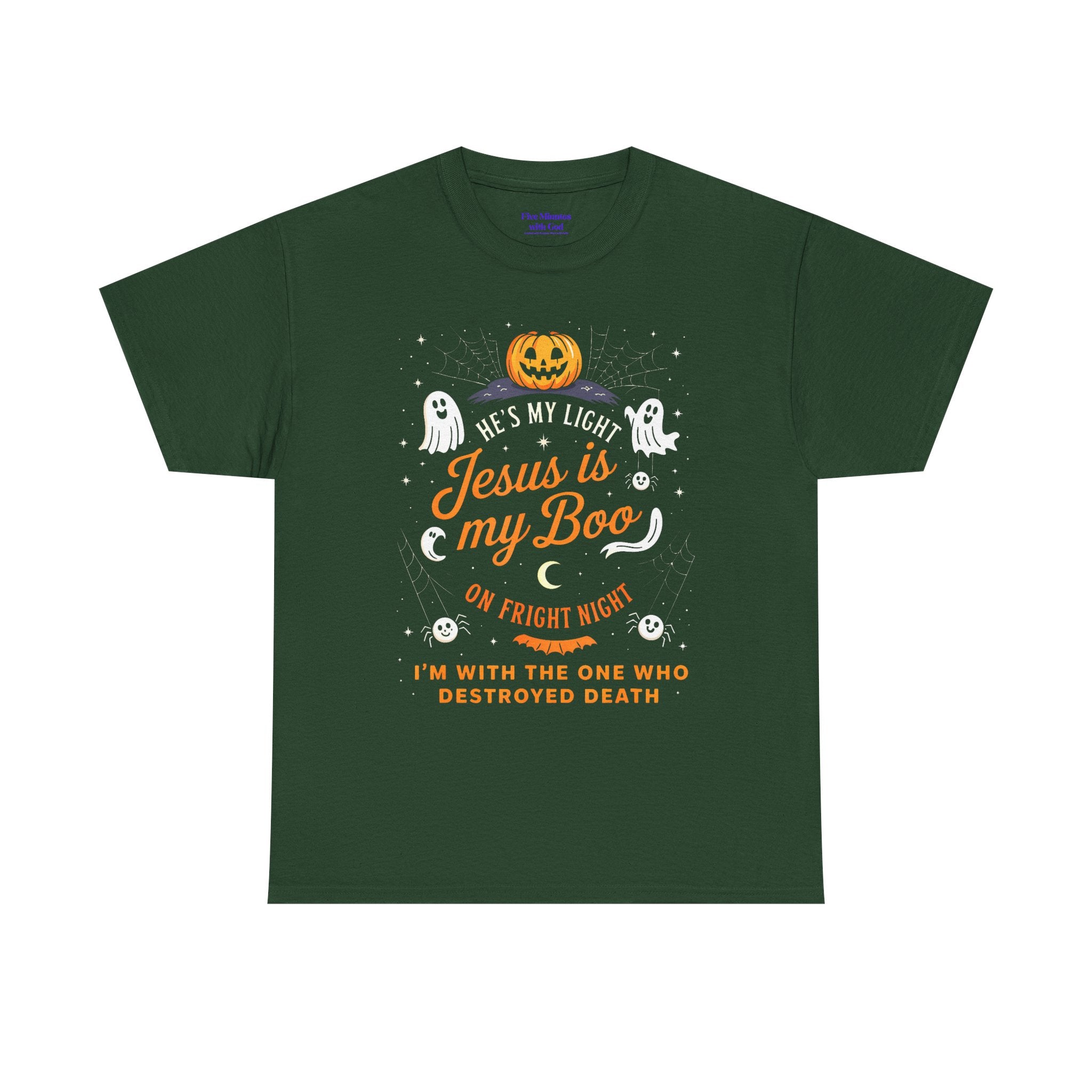 Halloween Faith Tee - Jesus is My Boo, Unisex T-Shirt for Halloween, Christian Halloween Shirt, Gift for Christian Friends, Spooky [...]