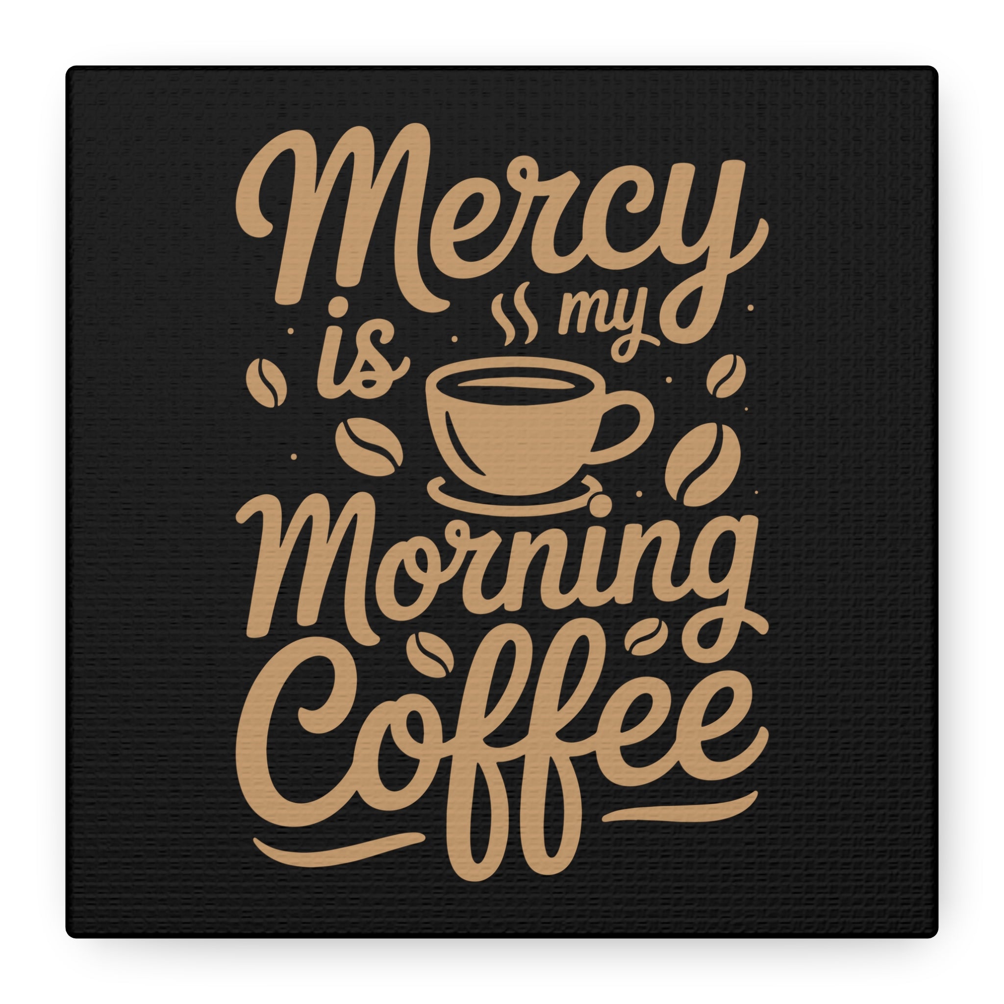Coffee-Themed Canvas Art Print, Wall Decor for Coffee Lovers, Inspirational Home Decoration, Gift for Friends and Family