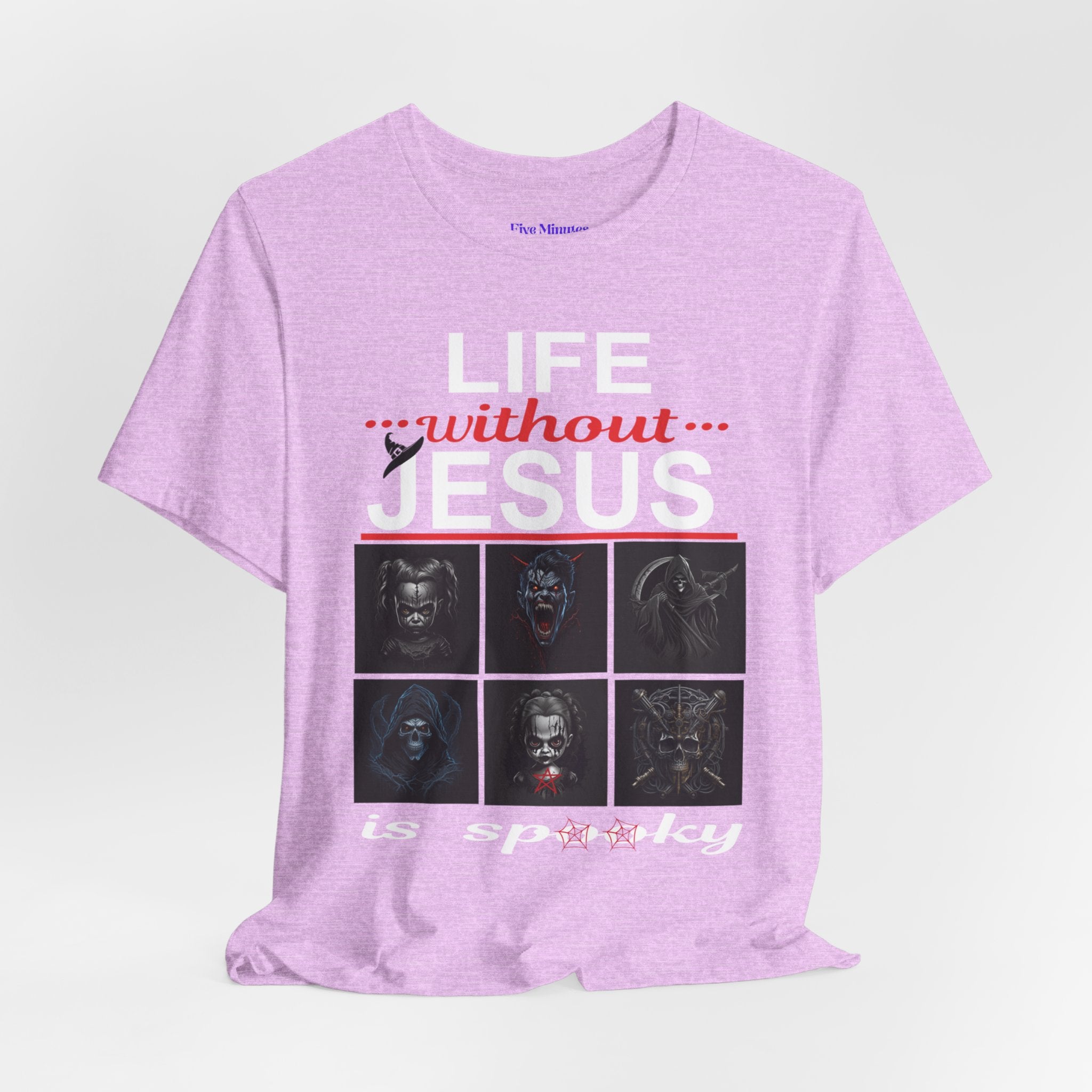 Funny Christian Tee - 'Life Without Jesus is Spooky' Unisex Jersey Short Sleeve T-Shirt, Faith Apparel, Religious Gift, Halloween Tee, [...]
