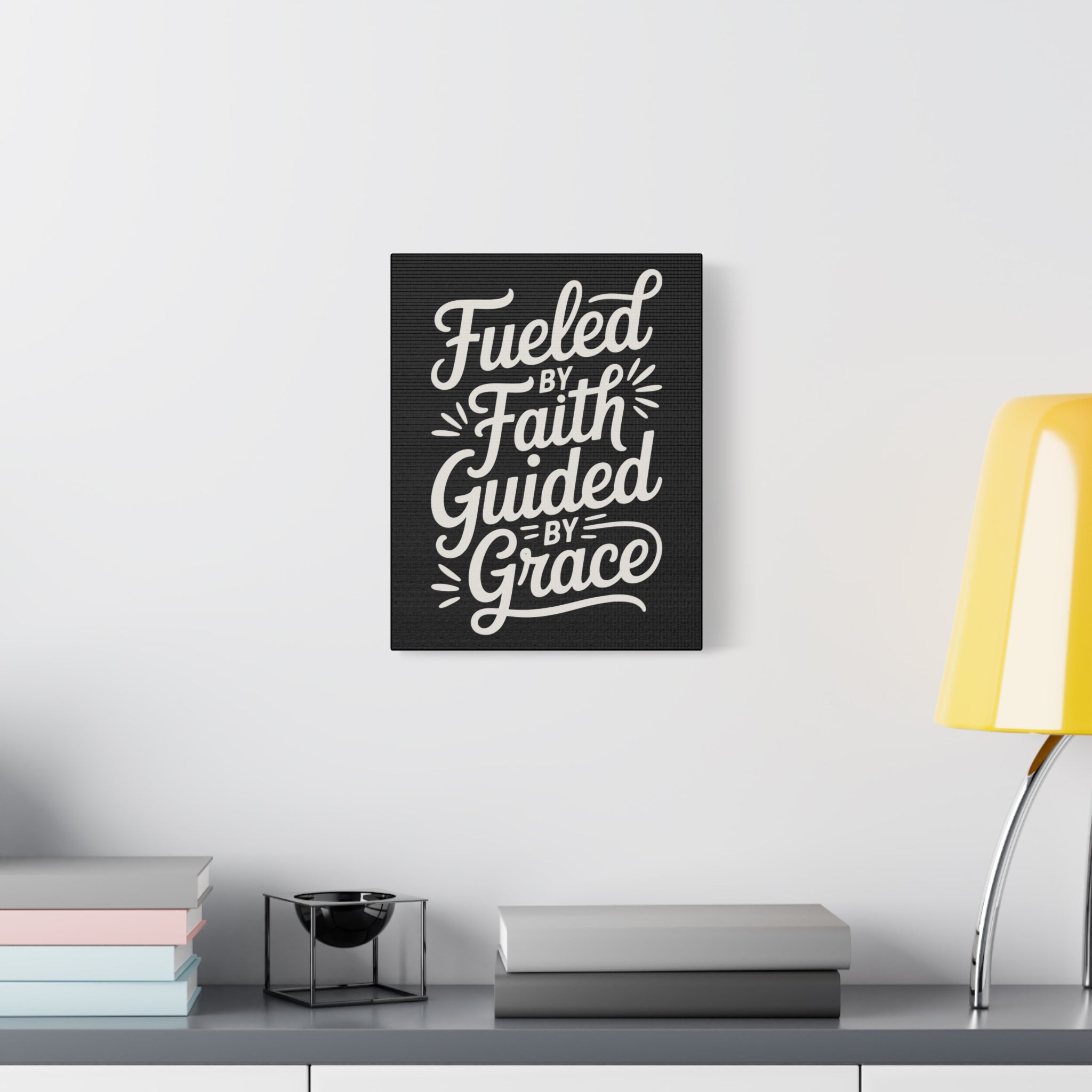 Stretched Canvas Art, Motivational Wall Decor, Home Inspirational Art, Faith-Based Decor, Gift for Faith Lovers
