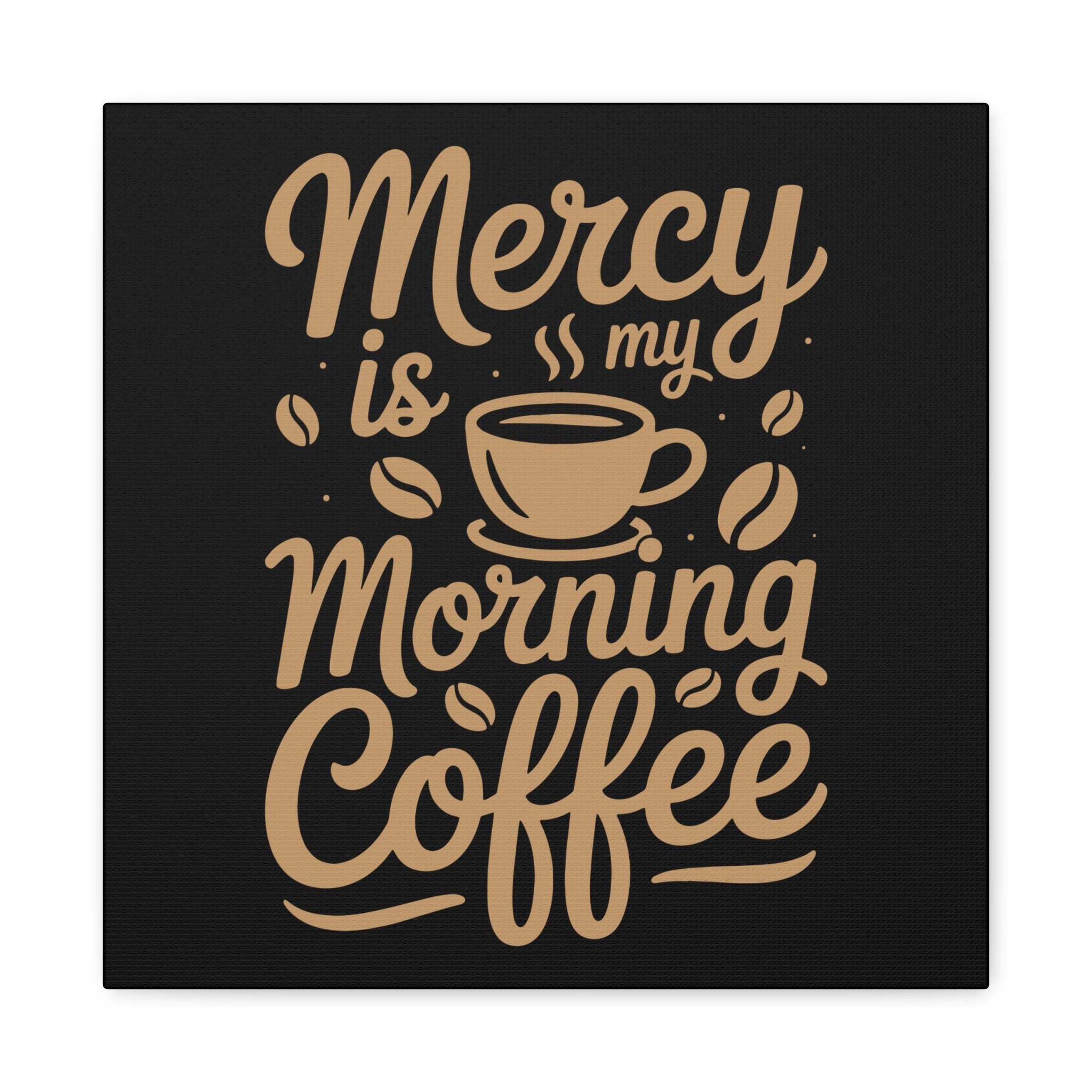 Coffee-Themed Canvas Art Print, Wall Decor for Coffee Lovers, Inspirational Home Decoration, Gift for Friends and Family