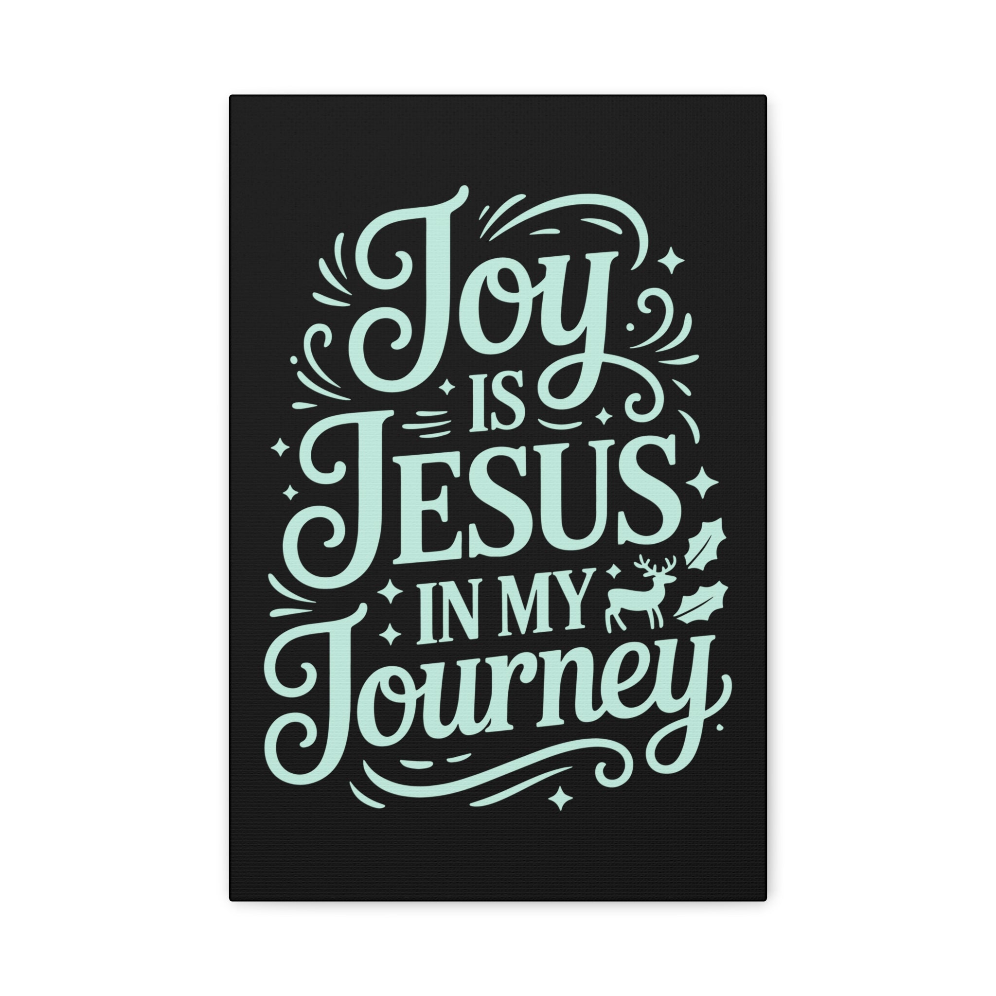 Joy in My Journey Canvas Wall Art, Religious Decor, Christmas Gift, Inspirational Wall Art, Joyful Home Decoration, Faith-Based Art