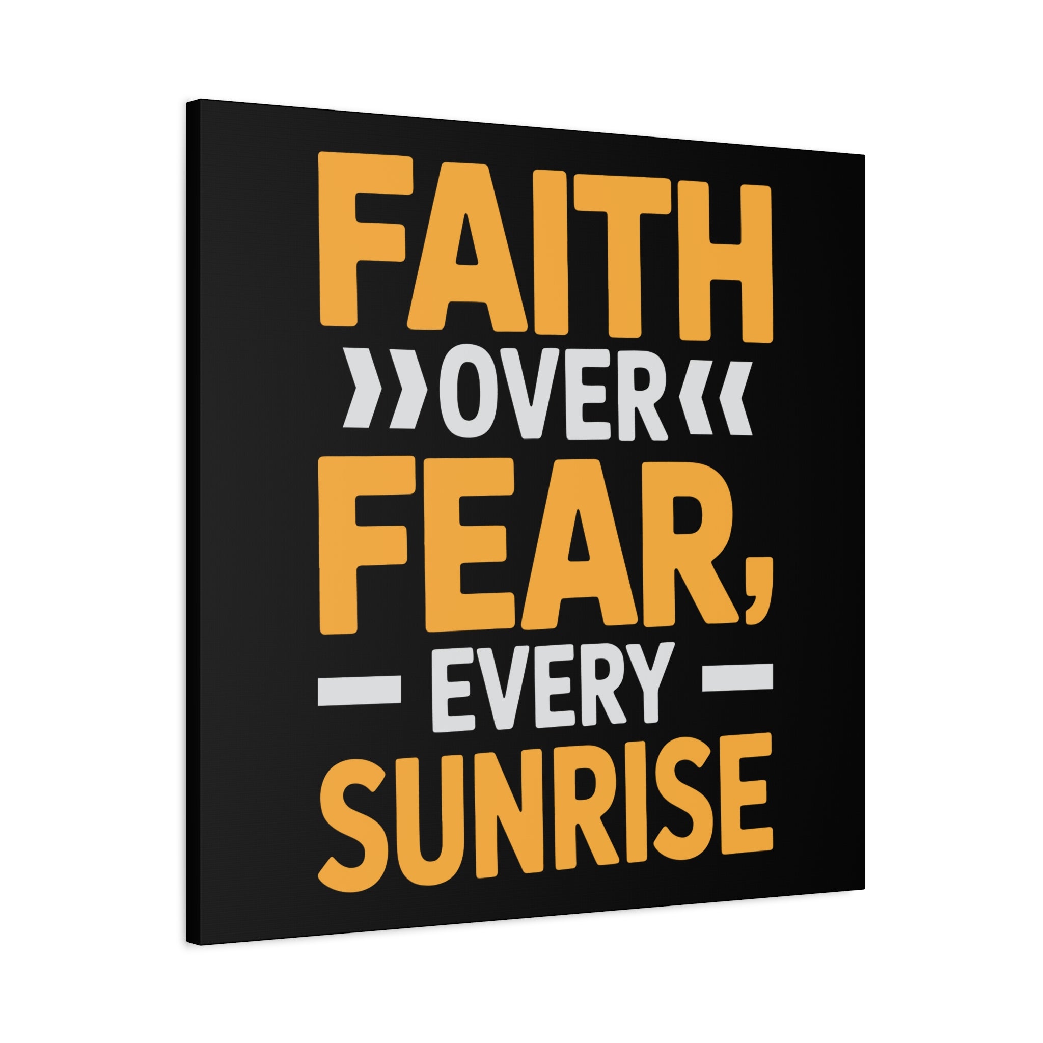 Inspirational Wall Art, Motivation Decor, Faith over Fear Canvas, Uplifting Home Decoration, Perfect Gift for New Beginnings