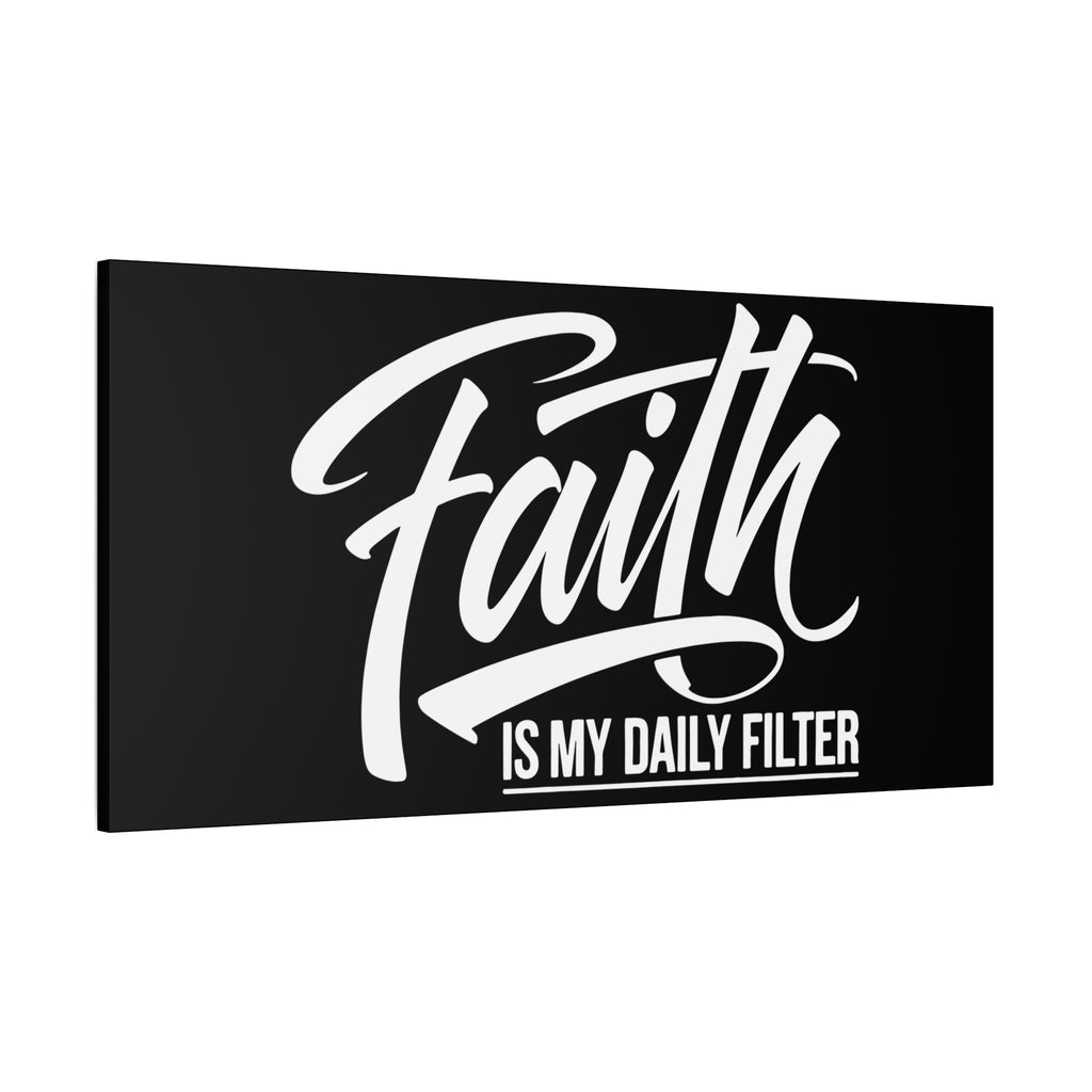Inspirational Canvas Wall Art, Faith Quote Decor, Motivational Home Decor, Gray Wall Hanging, Gift for Faith Lovers