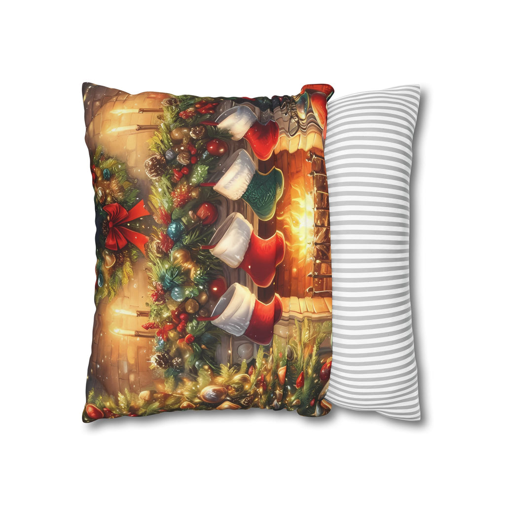 Christmas Stockings Decorative Pillow Cover, Cozy Holiday Home Decor, Festive Cushion for Winter, Gift for Friends & Family