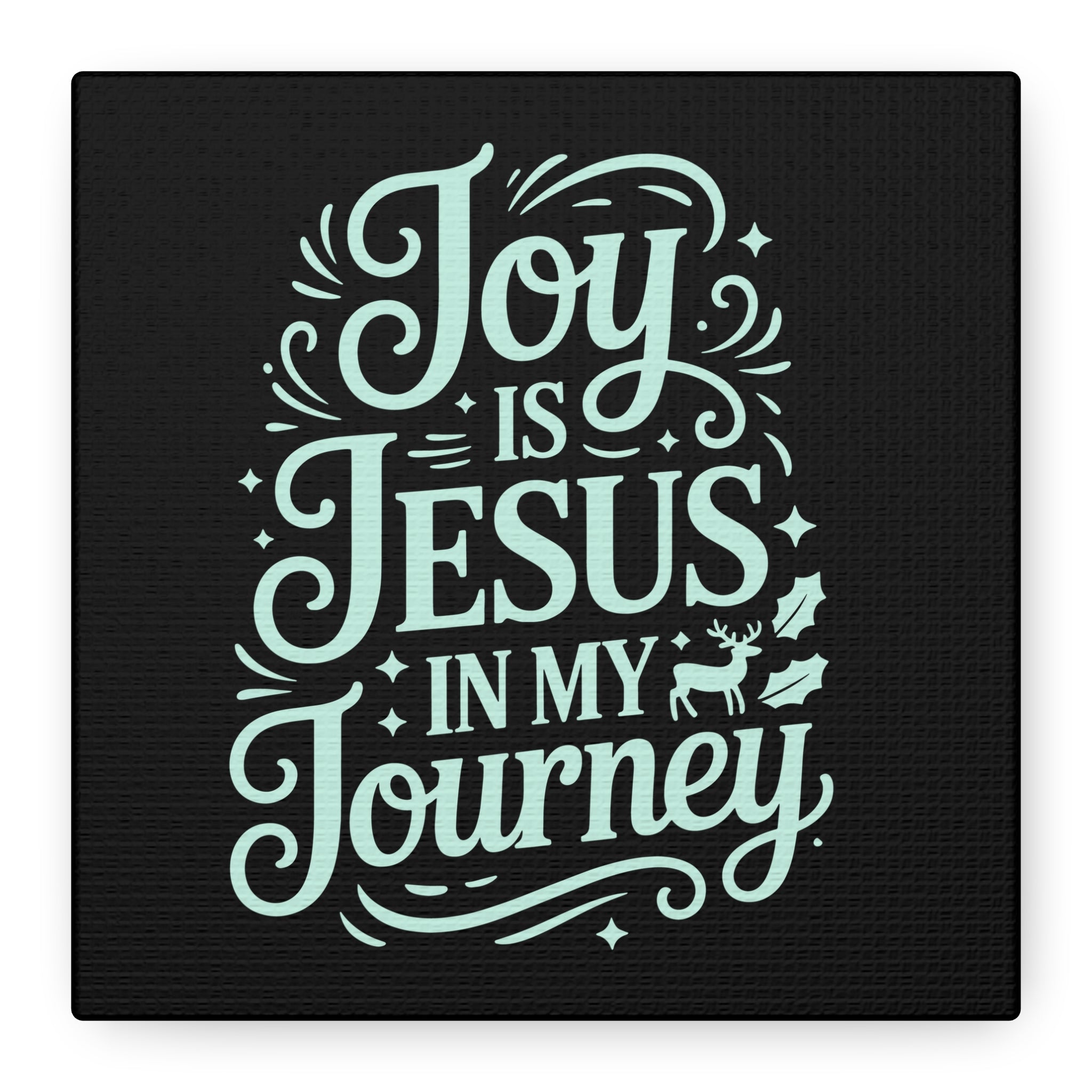 Joy in My Journey Canvas Wall Art, Religious Decor, Christmas Gift, Inspirational Wall Art, Joyful Home Decoration, Faith-Based Art