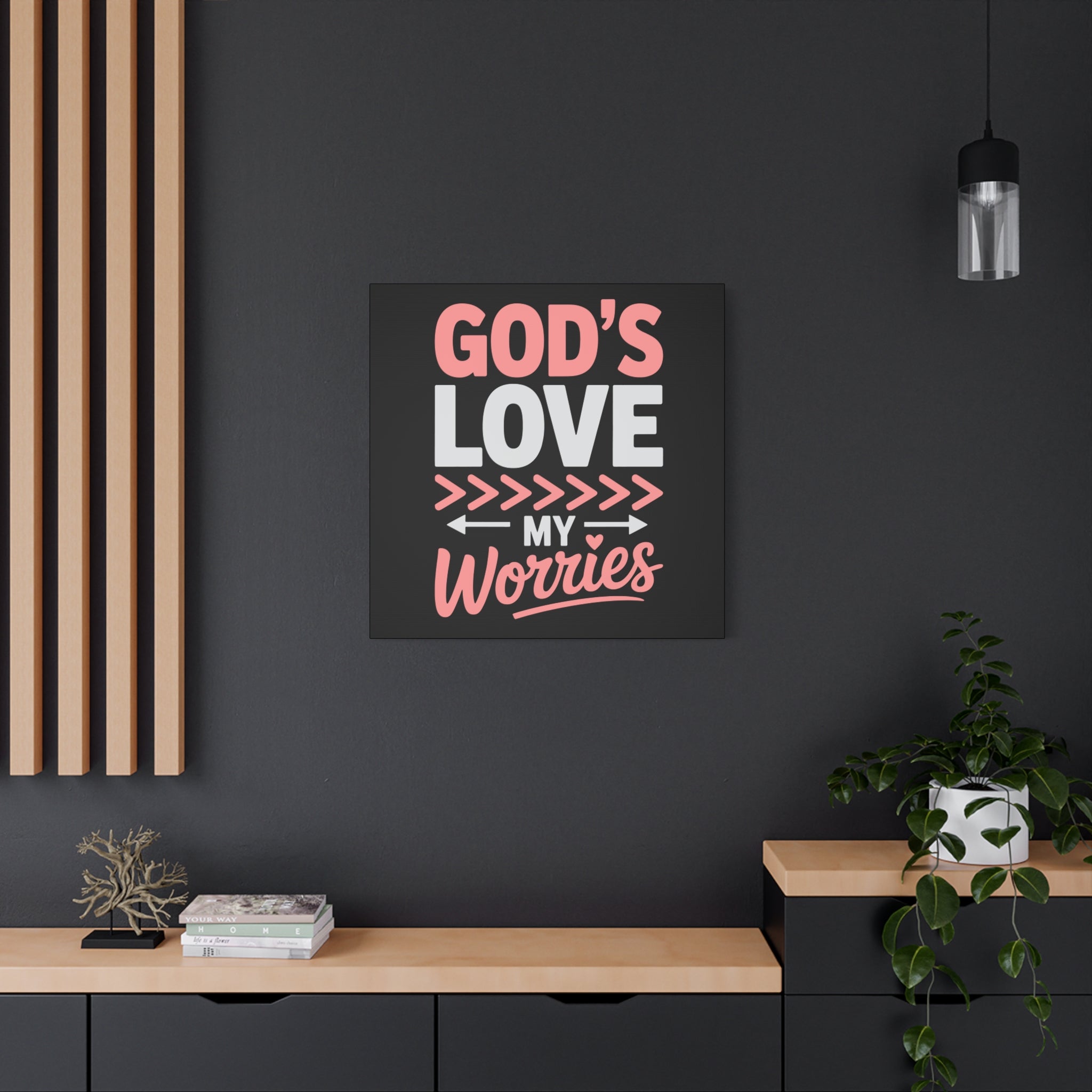 Inspirational Canvas Wall Art, Home Decor, Christian Gift, Motivational Wall Art, Stress Relief Decor, Housewarming Gift