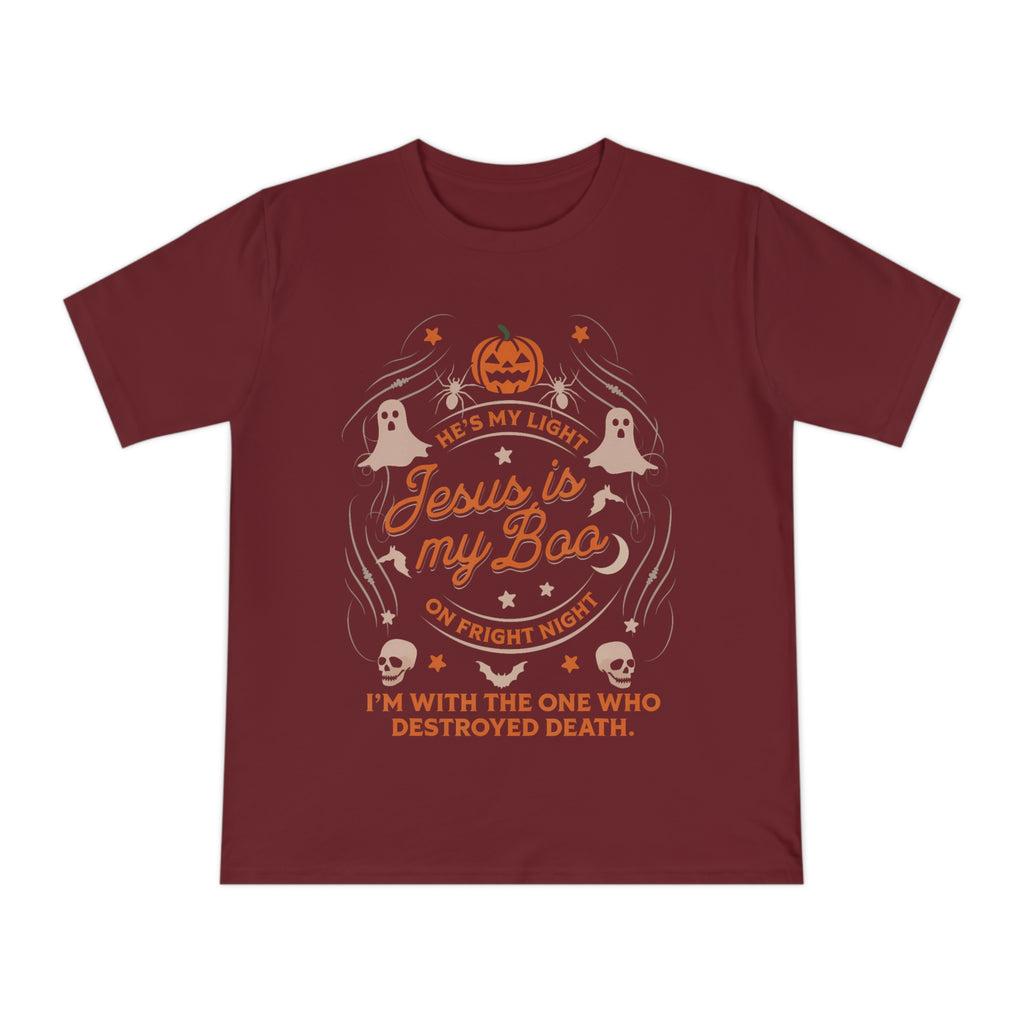 Halloween Christian T-Shirt with Fun Ghost Designs, Jesus is My Boo, Spooky Season Apparel, Faithful Holiday Shirt, Unique Gift for [...]