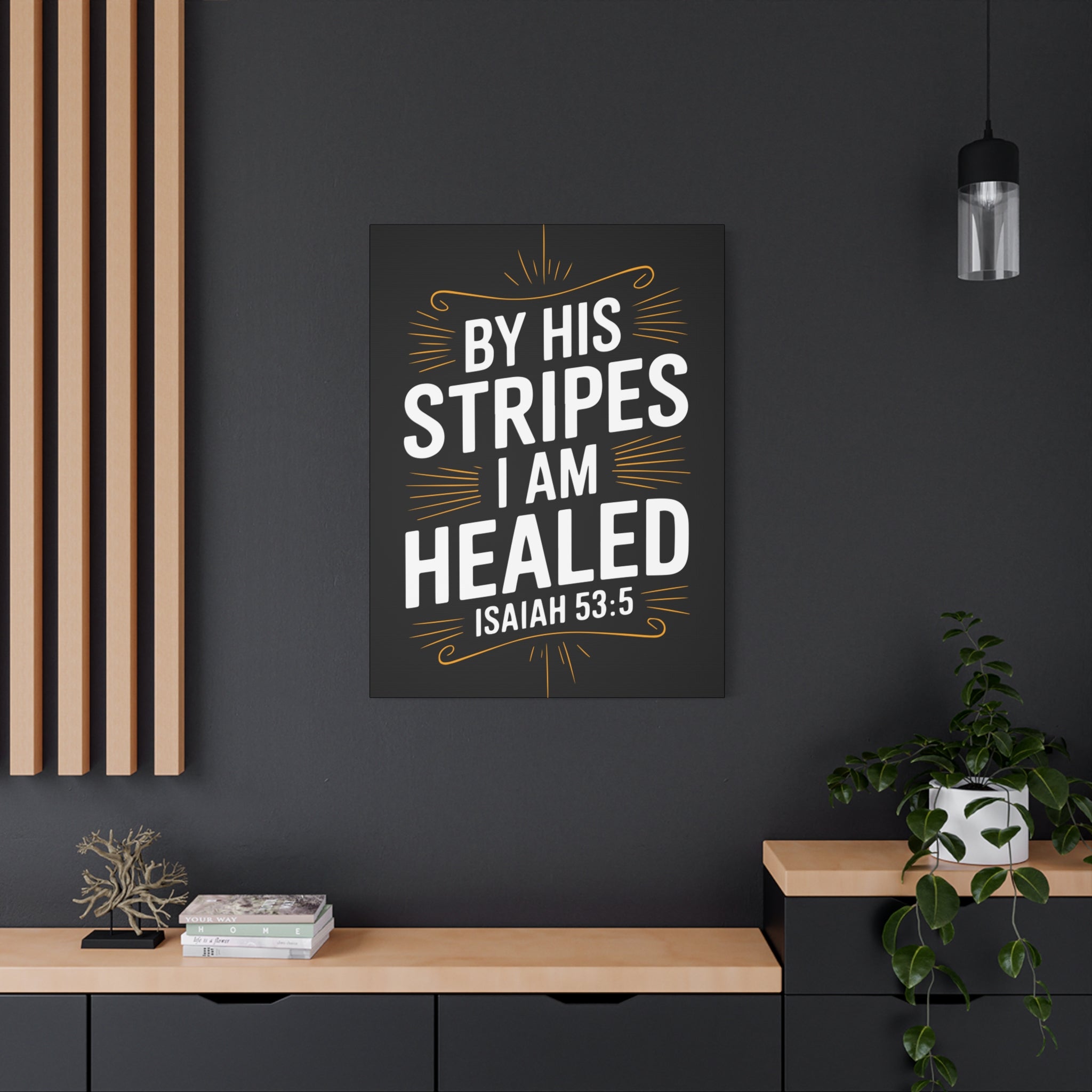 Inspirational Canvas Wall Art - Faith Decor, Christian Gift, Healing Quote, Home Decor, Modern Artwork