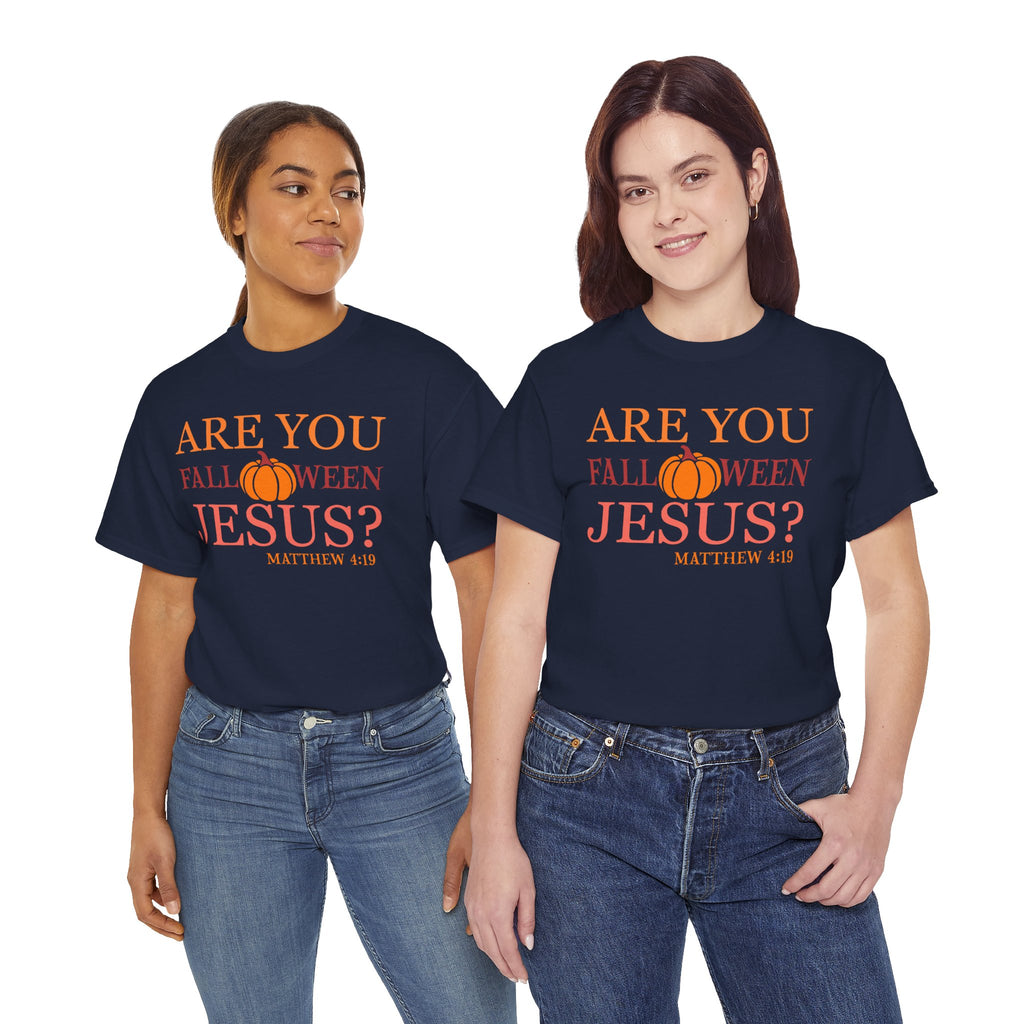 Unisex Heavy Cotton Tee - Are You Halloween Jesus? Festival Shirt, Funny Christian Tee, Fall Apparel, Halloween Party Outfit, Holiday Gift