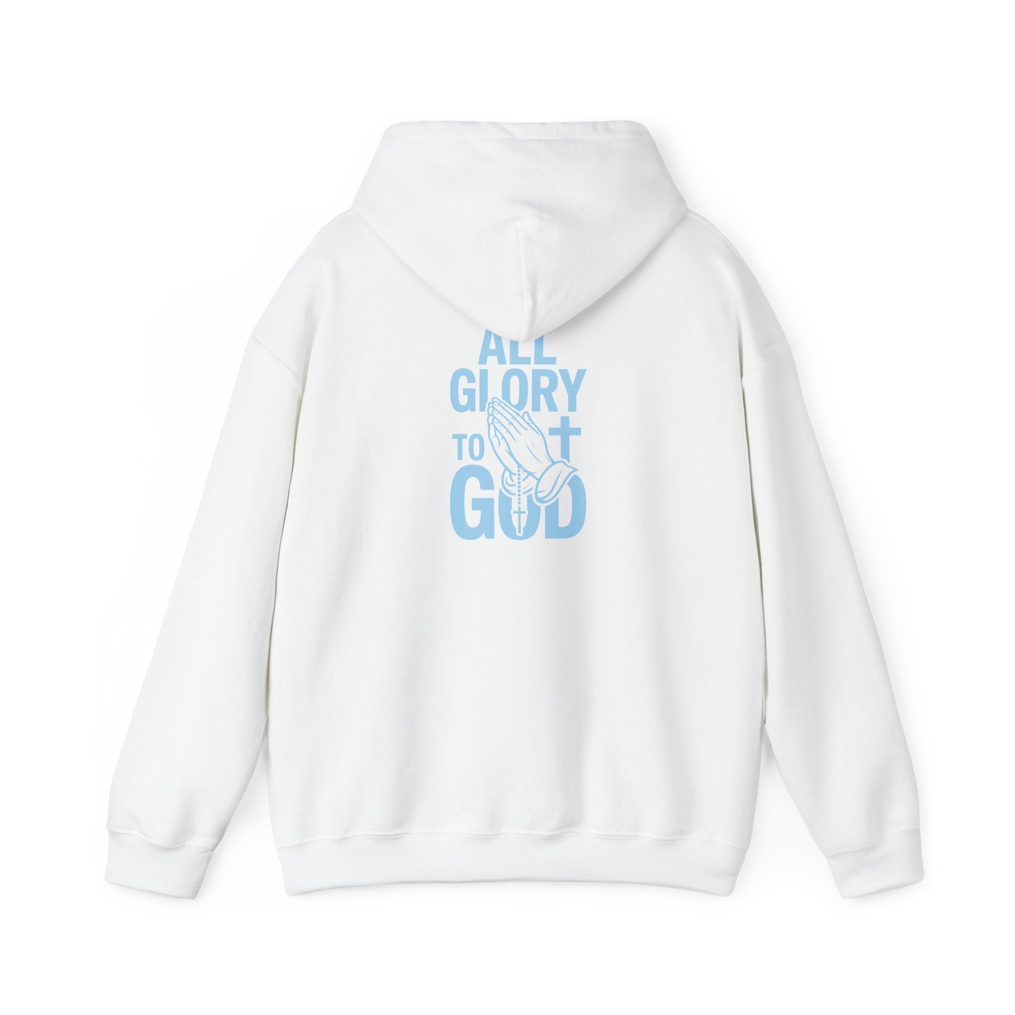 Unisex Inspirational Hooded Sweatshirt - All Glory to God, Faith, Religion, Christian Gifts, Casual Wear, Cozy Hoodie