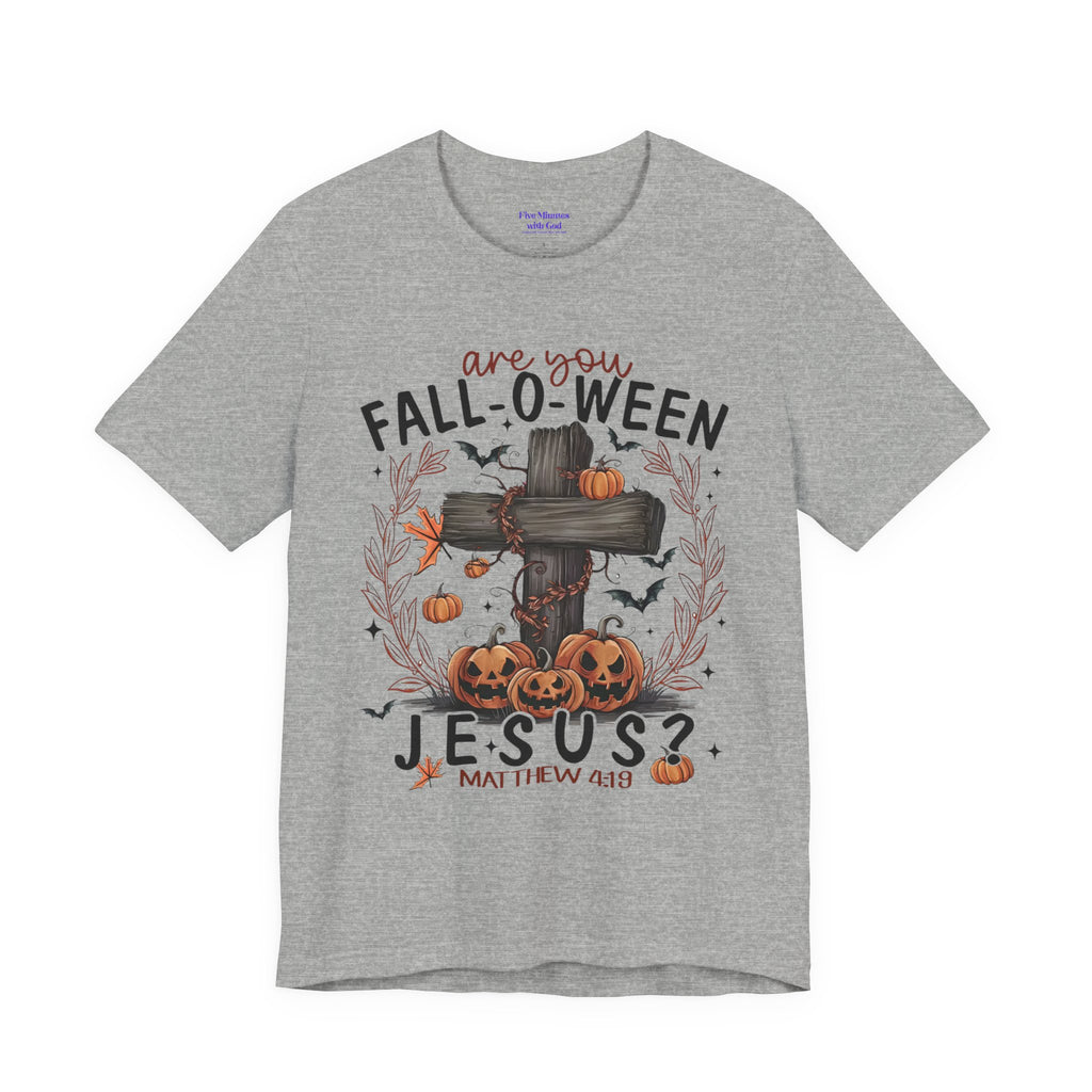Autumn Pumpkin Christian Tee, Relaxed Fit Unisex Shirt, Fall Inspiration Tee, Cozy Halloween Top, Faith-Based Apparel