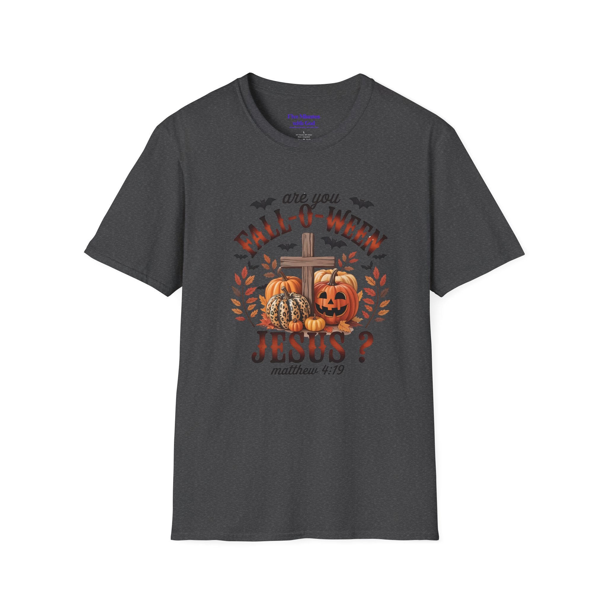 Fall-O-Ween Jesus Unisex T-Shirt, Halloween Tee, Christian Apparel, Fall Shirt, Pumpkin T-Shirt, Autumn Clothing