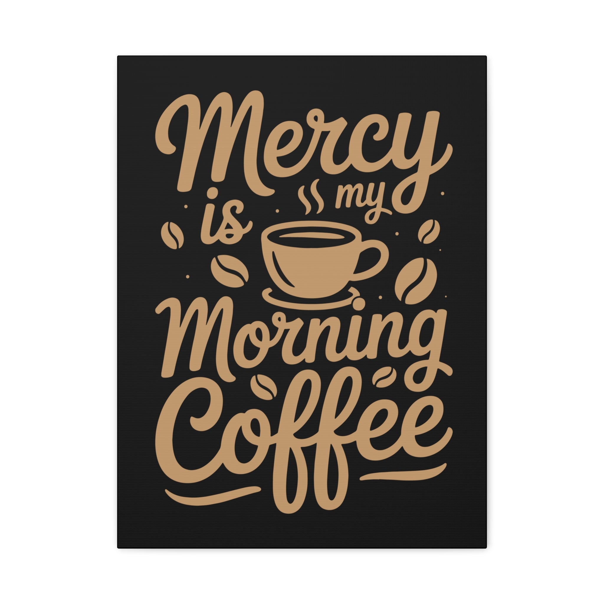 Coffee-Themed Canvas Art Print, Wall Decor for Coffee Lovers, Inspirational Home Decoration, Gift for Friends and Family