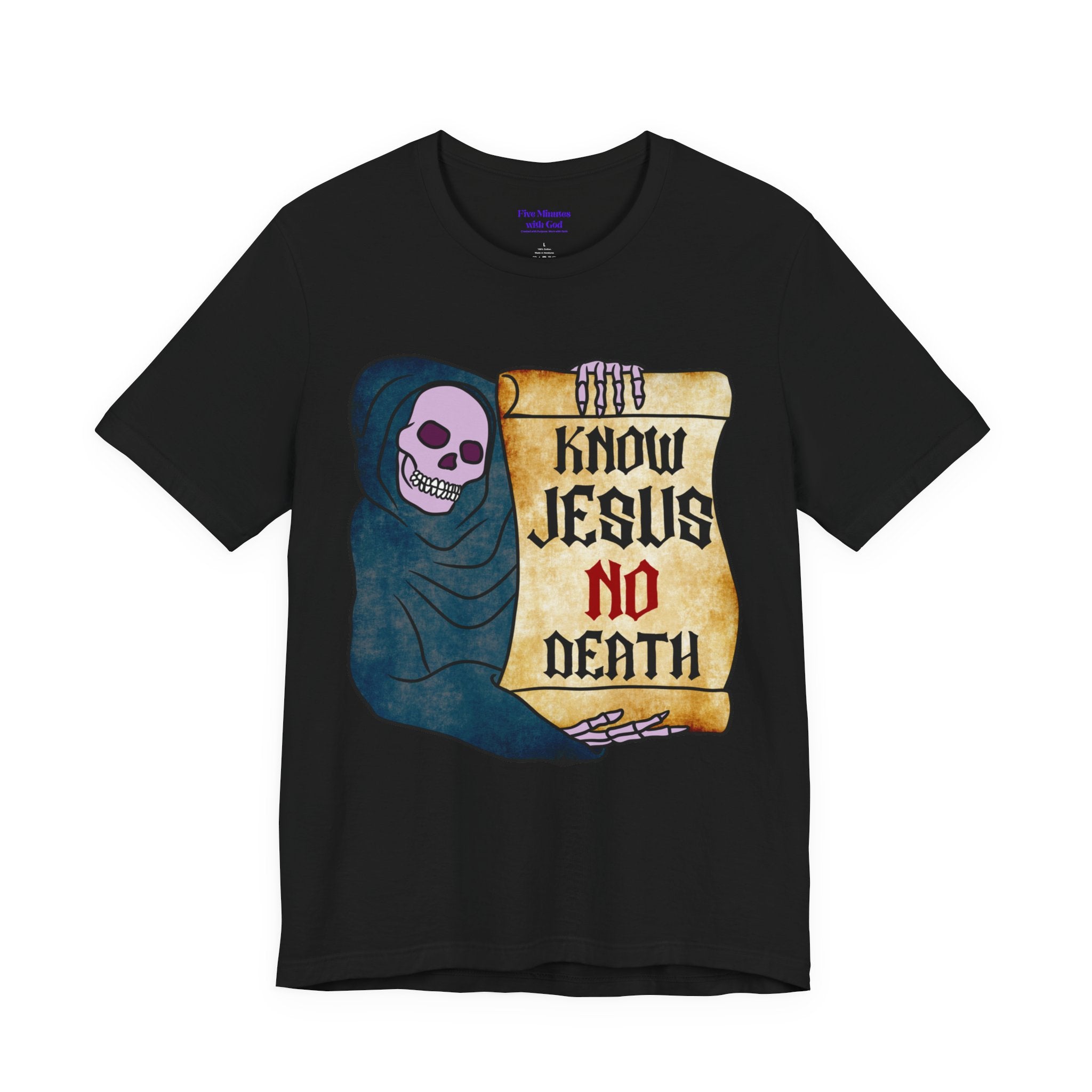 Jesus Skull Tee - Inspirational T-Shirt, Casual Wear, Spiritual Gift, Faith-Based Apparel, Unique Graphic Tee