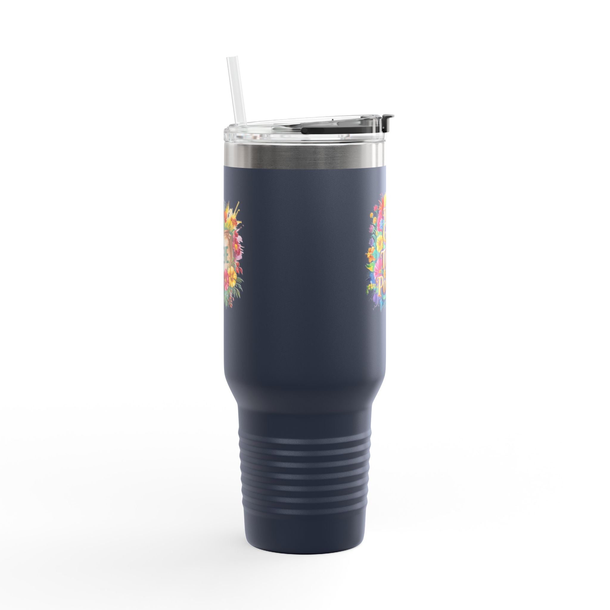 Inspirational Travel Mug, 40oz Insulated Coffee Cup, Floral Design, Motivational Gift for Travelers, Perfect for Road Trips, Keep [...]