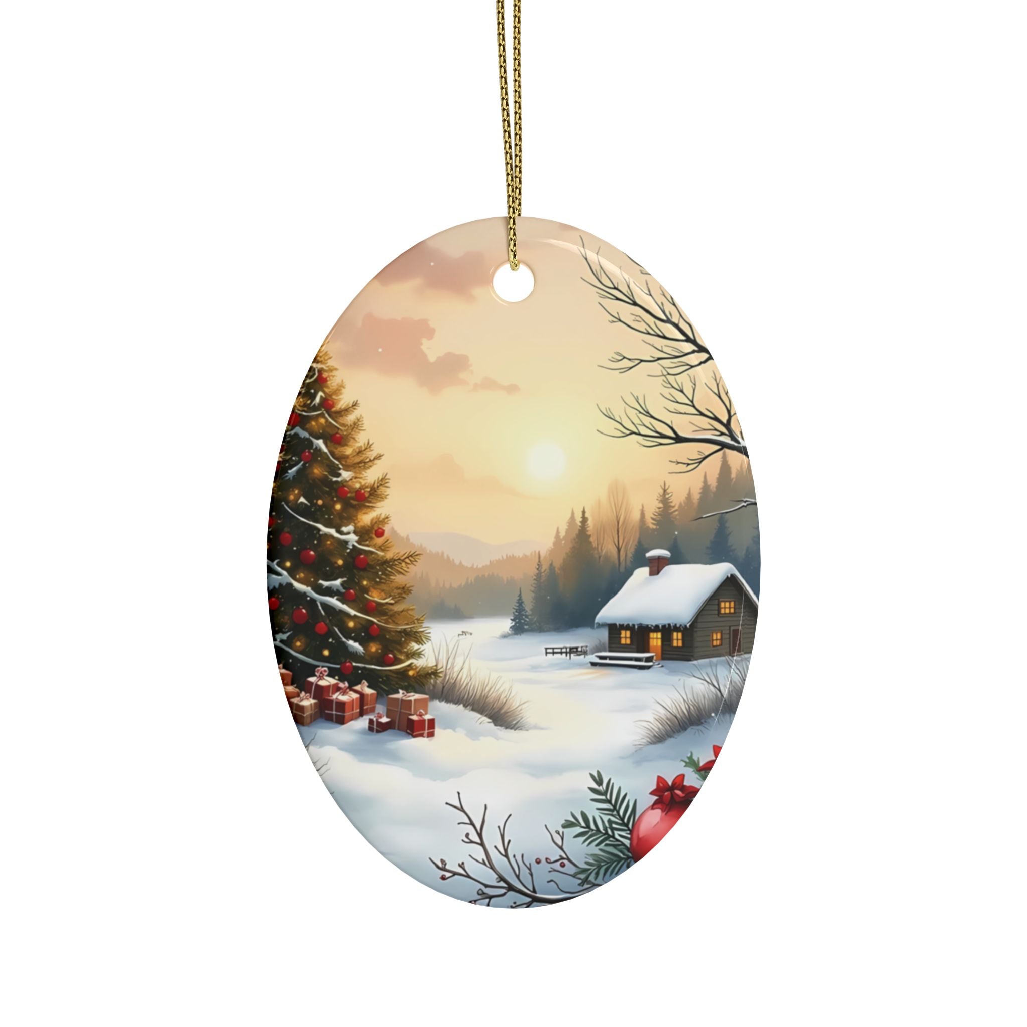 Heart-Shaped Ceramic Ornaments, Cozy Winter Decorations, Holiday Celebrations, Christmas Tree Decor, Personalized Gift