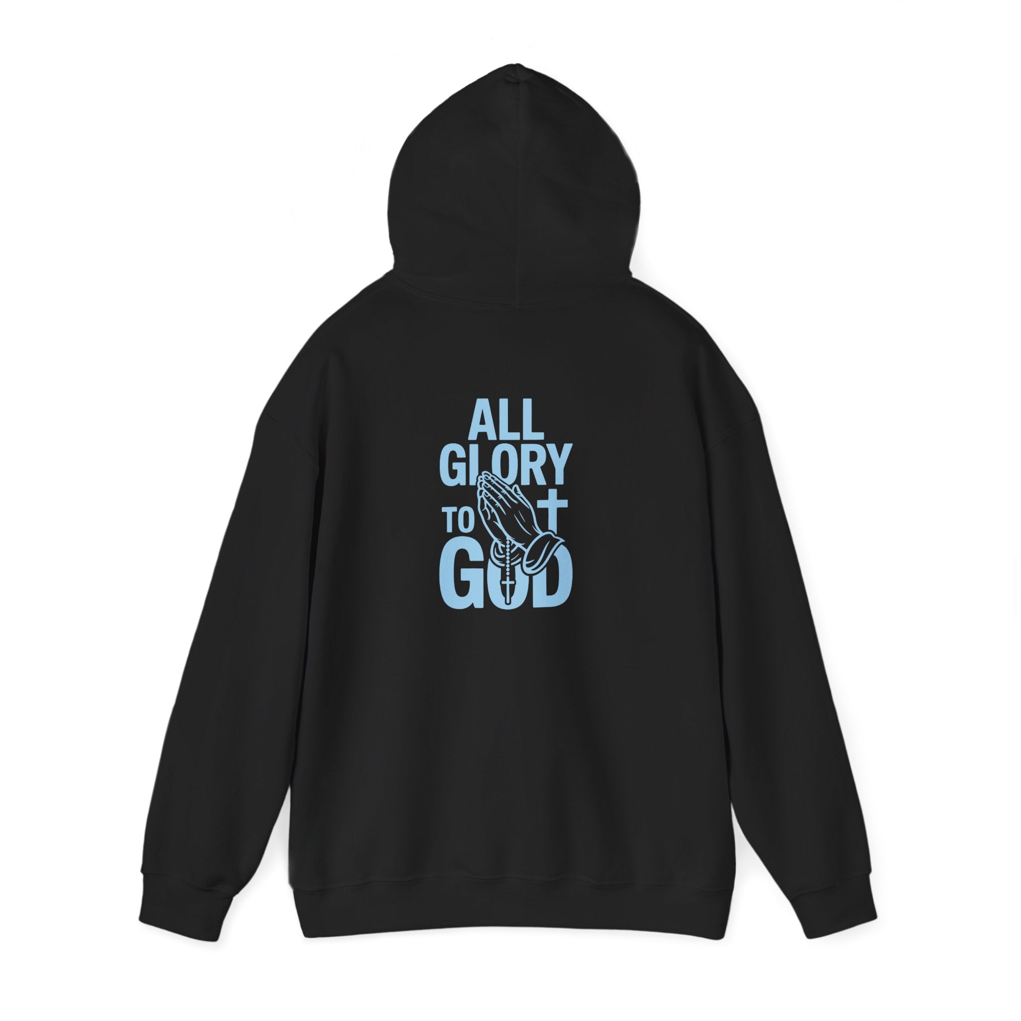 Unisex Inspirational Hooded Sweatshirt - All Glory to God, Faith, Religion, Christian Gifts, Casual Wear, Cozy Hoodie