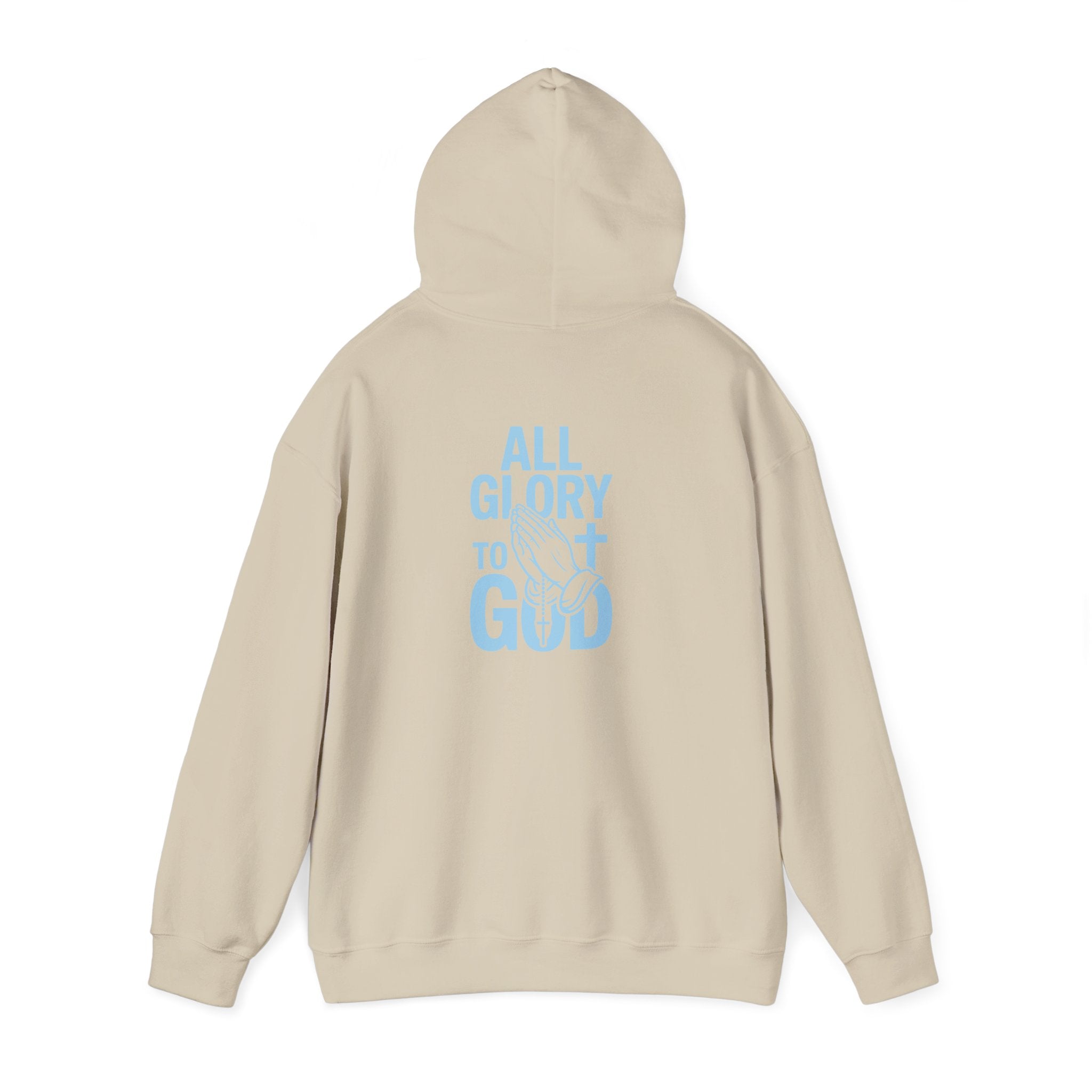 Unisex Inspirational Hooded Sweatshirt - All Glory to God, Faith, Religion, Christian Gifts, Casual Wear, Cozy Hoodie