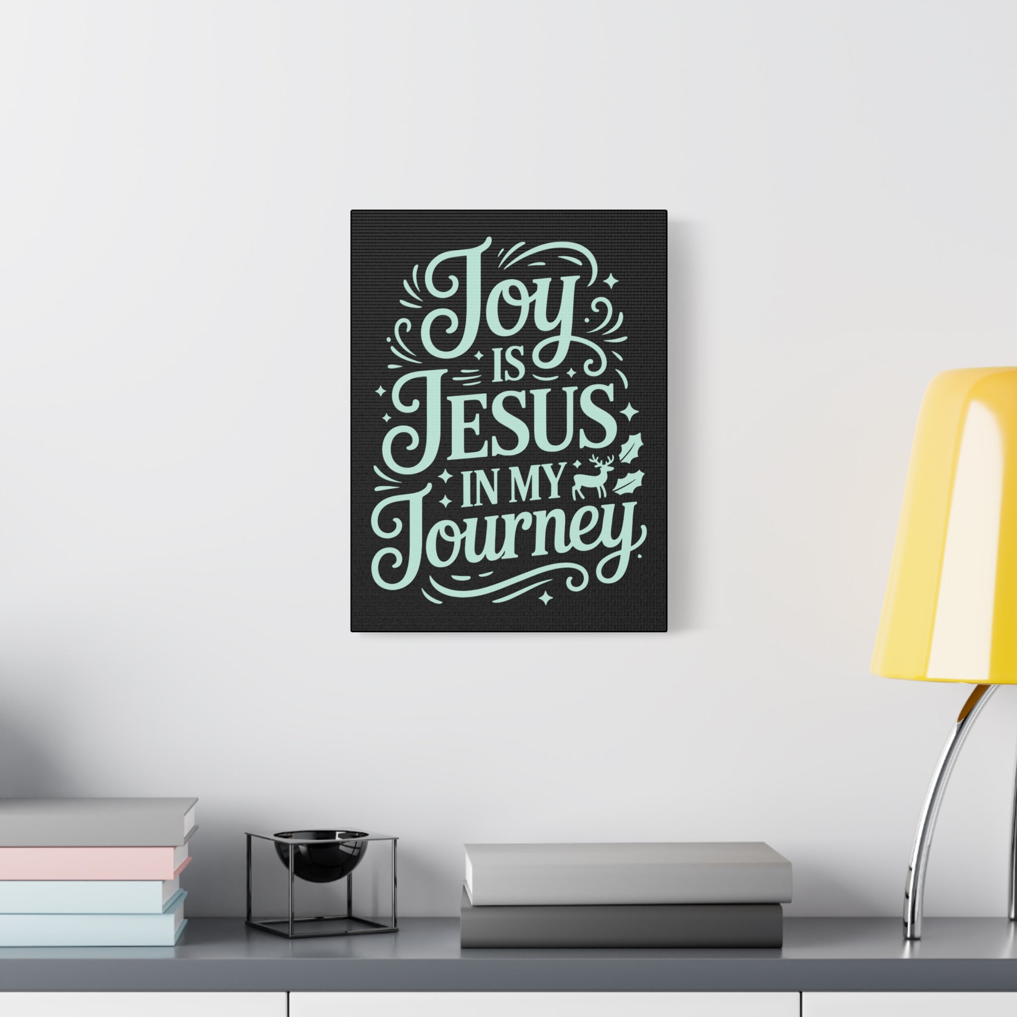 Joy in My Journey Canvas Wall Art, Religious Decor, Christmas Gift, Inspirational Wall Art, Joyful Home Decoration, Faith-Based Art