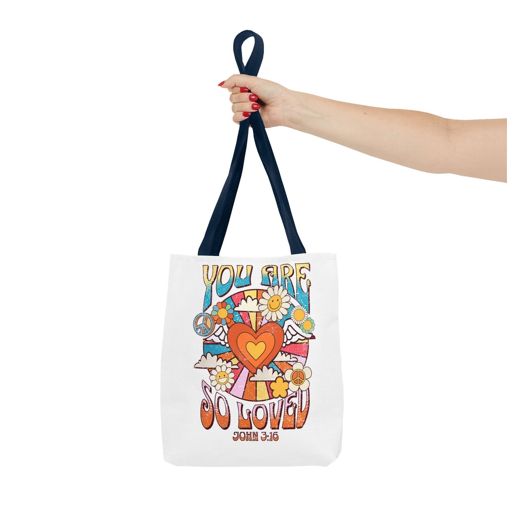 Colorful Inspirational Tote Bag, Versatile Shopping Bag, Faith-Based Gift, Motivational Carryall, Perfect for Any Occasion