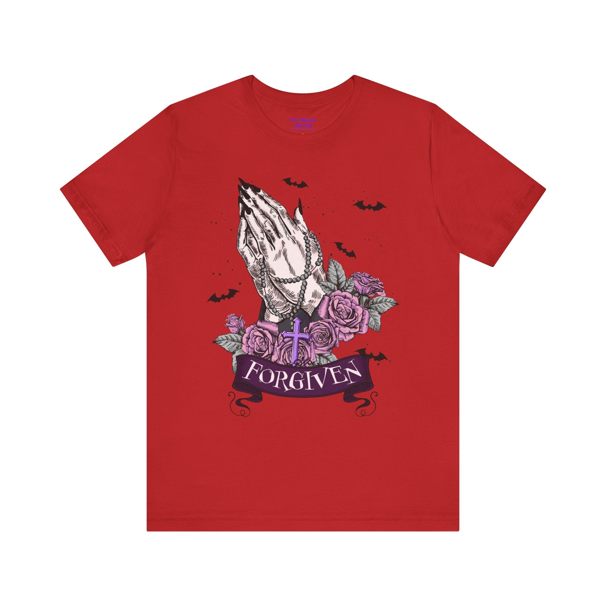Forgiven Graphic Tee - Unisex Jersey Short Sleeve Shirt, Spiritual Apparel, Gift for Believers, Casual Outfit, Faith Inspired Fashion