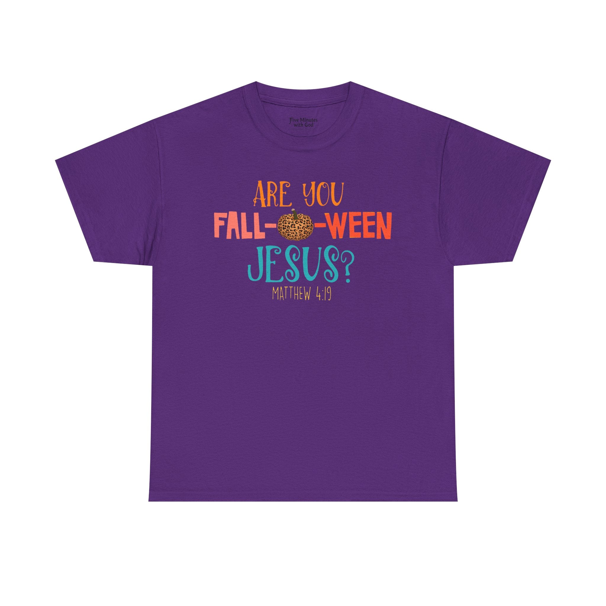Unisex Fall-Themed T-Shirt: Are You Fall-o-Ween Jesus?, Halloween Apparel, Cozy Autumn Top, Fun Family Tee, Seasonal Gift