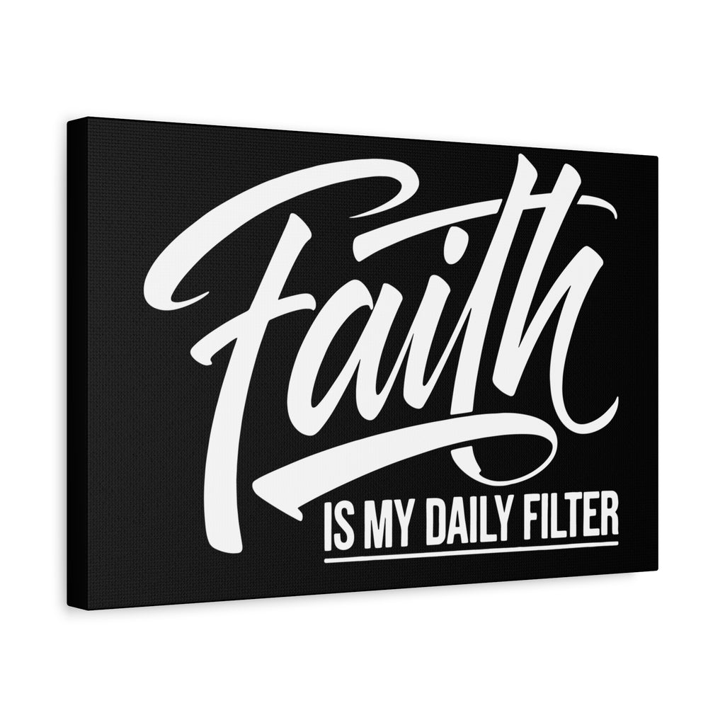 Inspirational Canvas Wall Art, Faith Quote Decor, Motivational Home Decor, Gray Wall Hanging, Gift for Faith Lovers