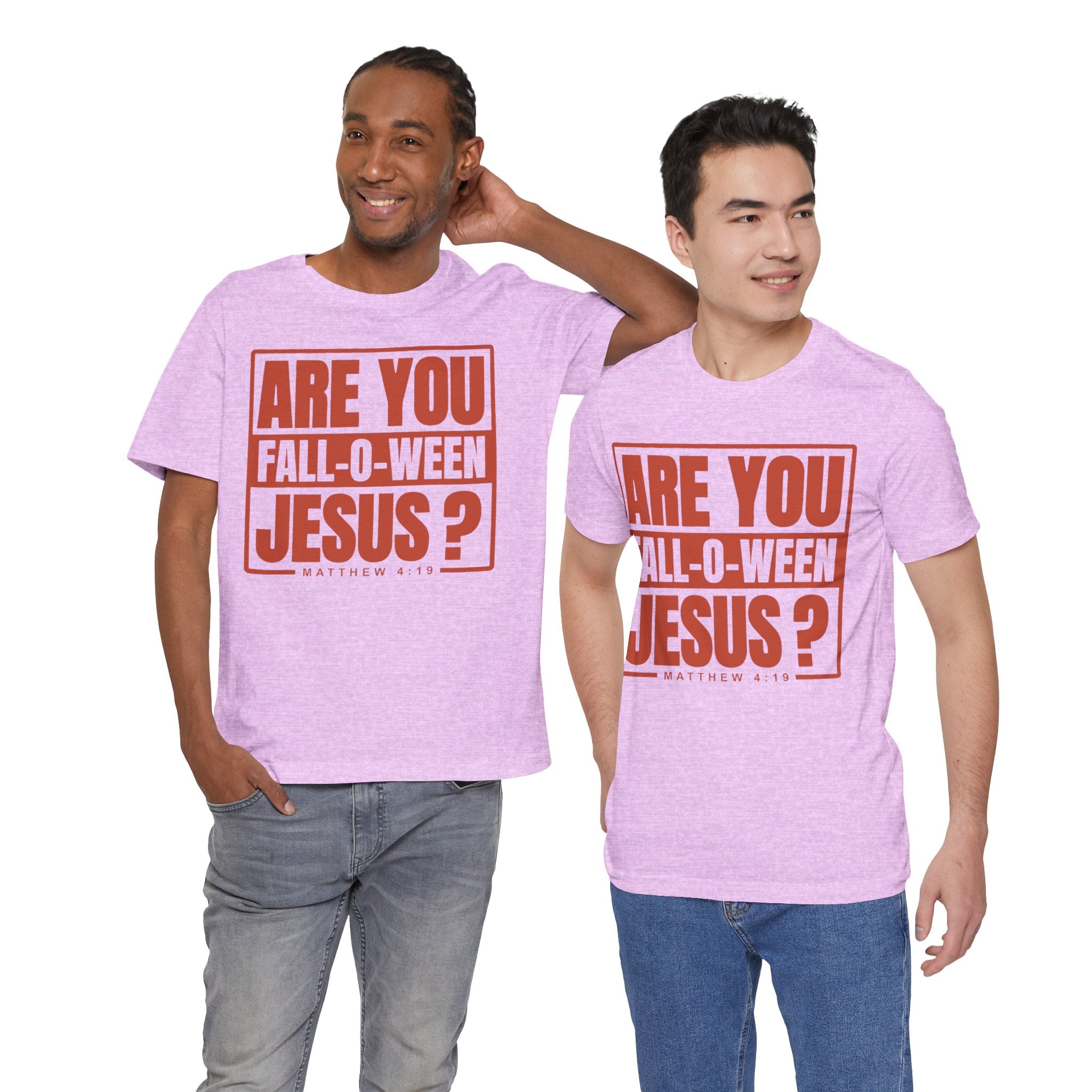 Fall-O-Ween Jesus Tee, Unisex Christian T-shirt, Faith-Based Apparel, Halloween Gospel Shirt, Religious Casual Wear