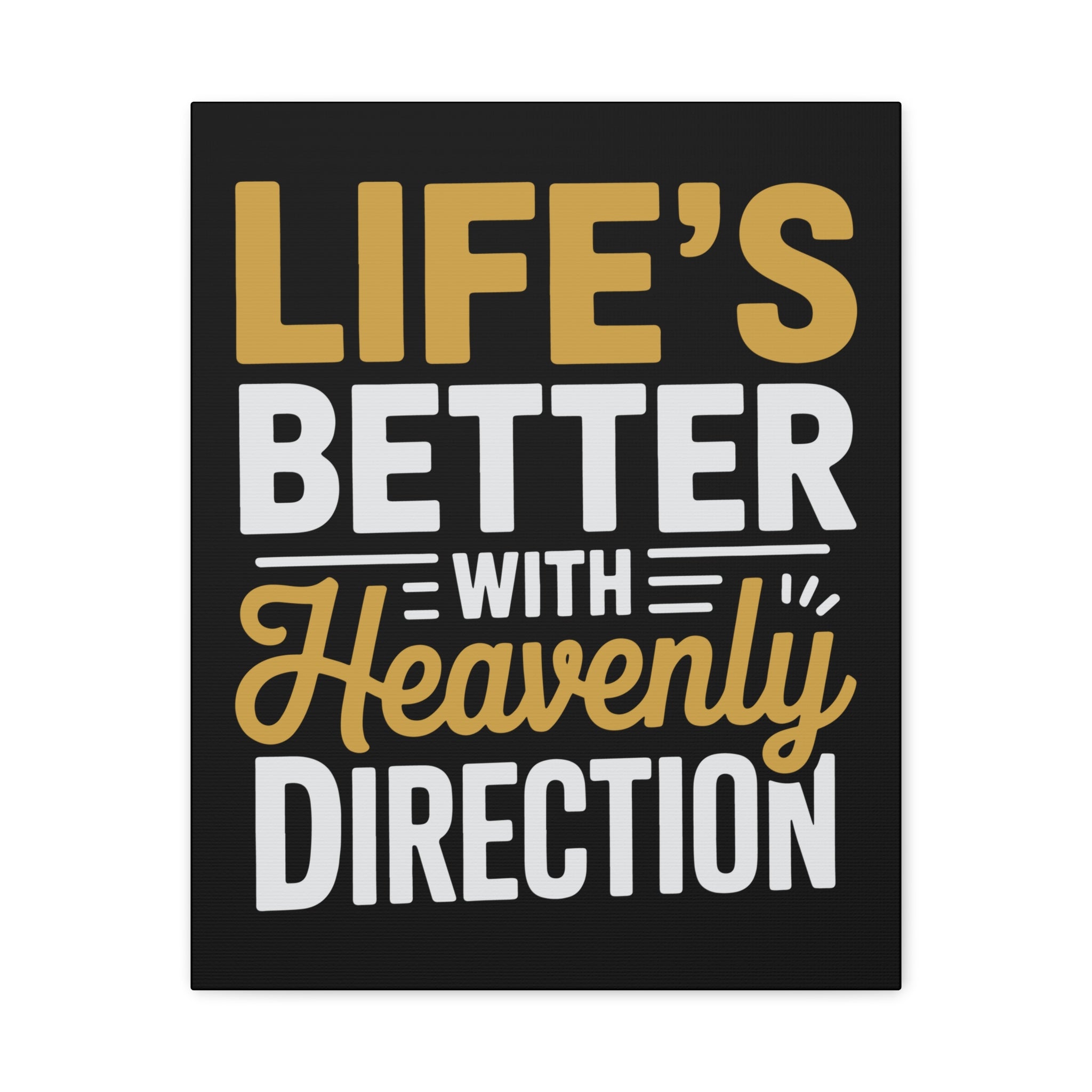 Heavenly Direction Canvas Wall Art, Inspirational Home Decor, Motivational Gift, Modern Wall Hanging, Perfect for Any Room
