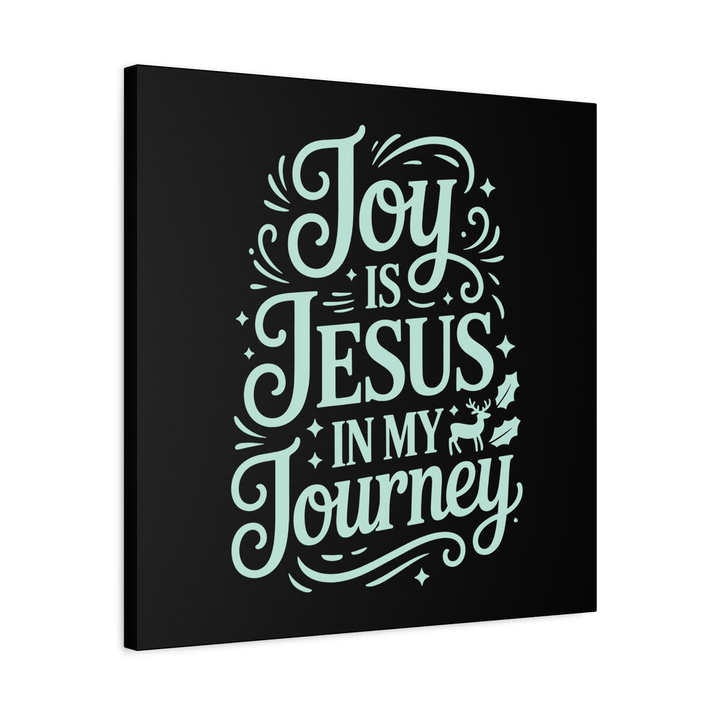 Joy in My Journey Canvas Wall Art, Religious Decor, Christmas Gift, Inspirational Wall Art, Joyful Home Decoration, Faith-Based Art