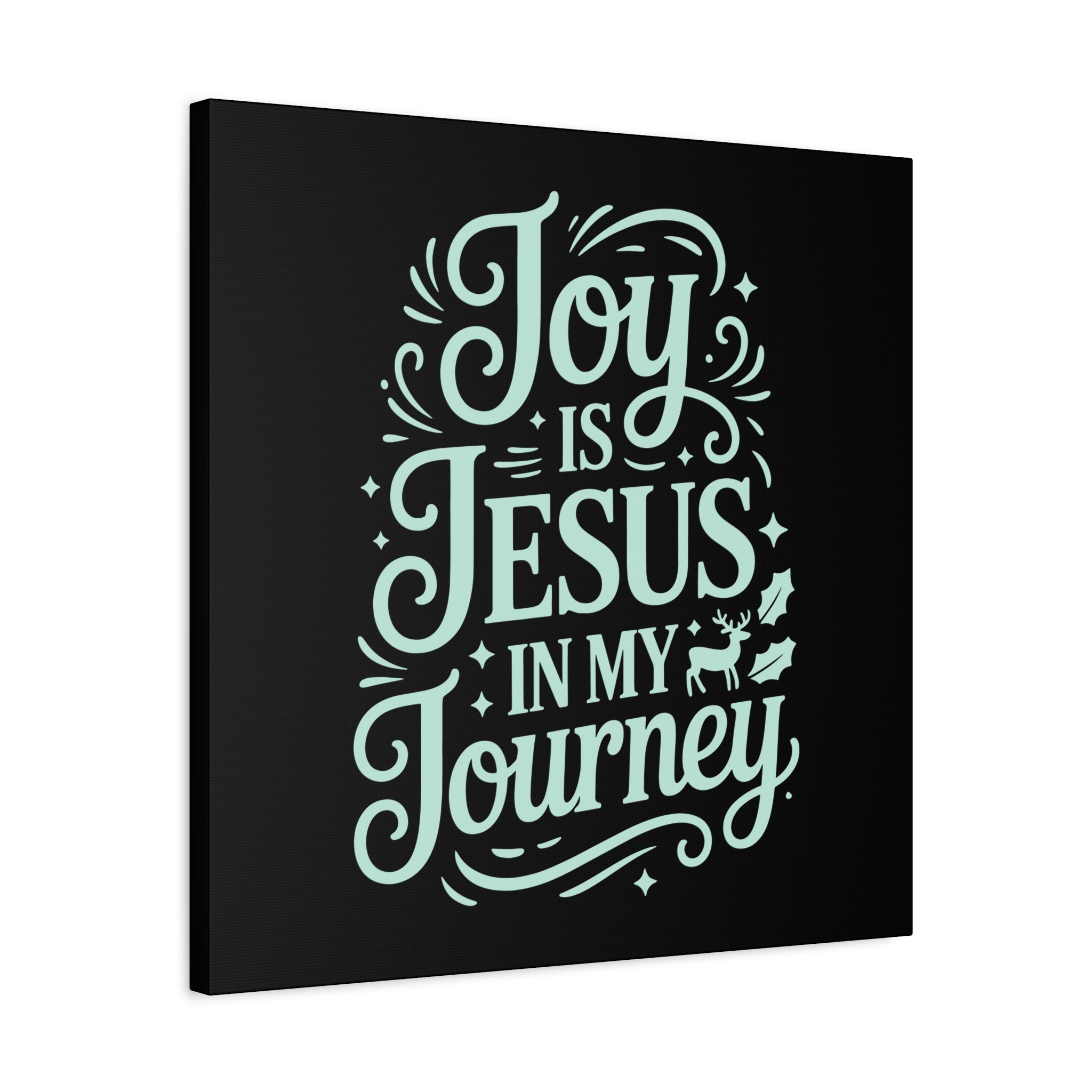 Joy in My Journey Canvas Wall Art, Religious Decor, Christmas Gift, Inspirational Wall Art, Joyful Home Decoration, Faith-Based Art