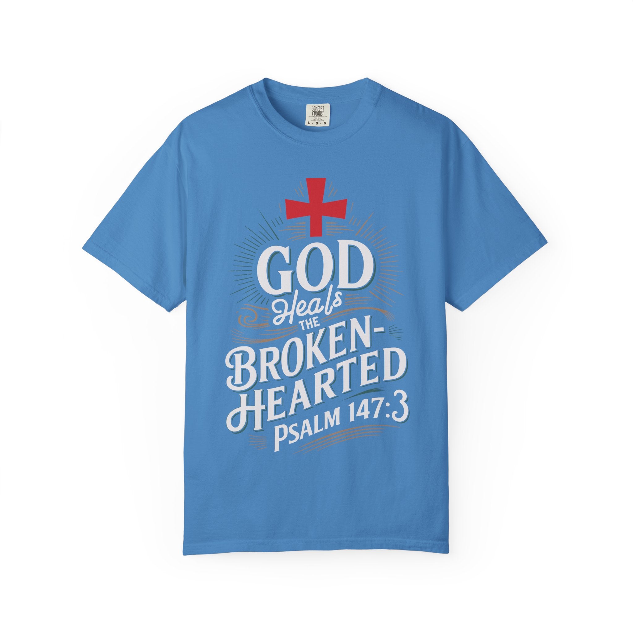Faith-Inspired Unisex T-Shirt, God Heals The Broken-Hearted Tee