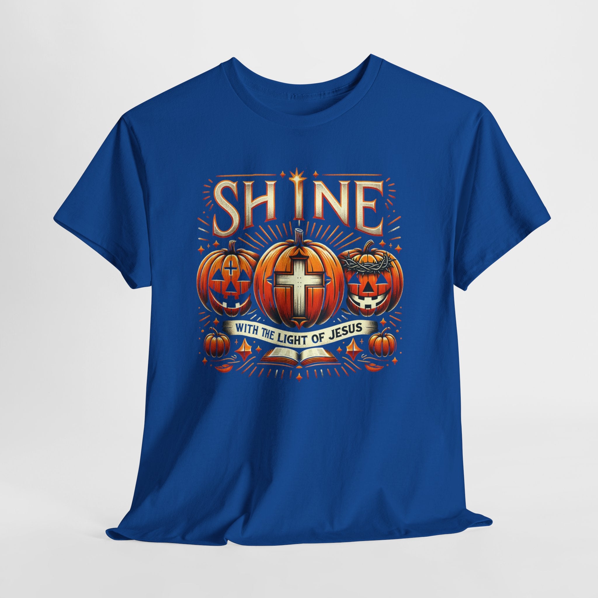 Halloween Jesus Graphic Tee | Unisex Cotton T-Shirt, Spooky Season Apparel, Faith-Based Shirt, Autumn Fashion, Christian Gift