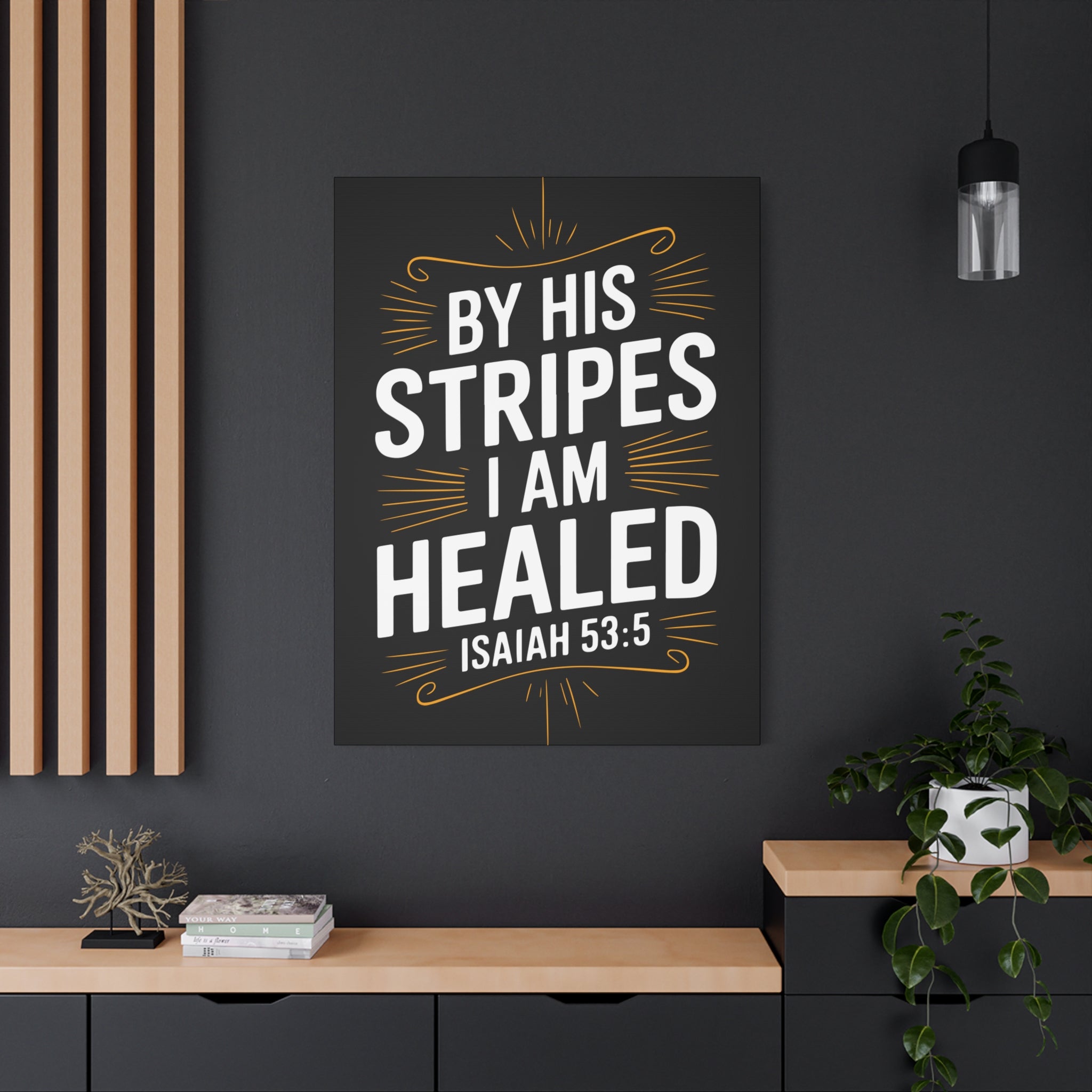 Inspirational Canvas Wall Art - Faith Decor, Christian Gift, Healing Quote, Home Decor, Modern Artwork