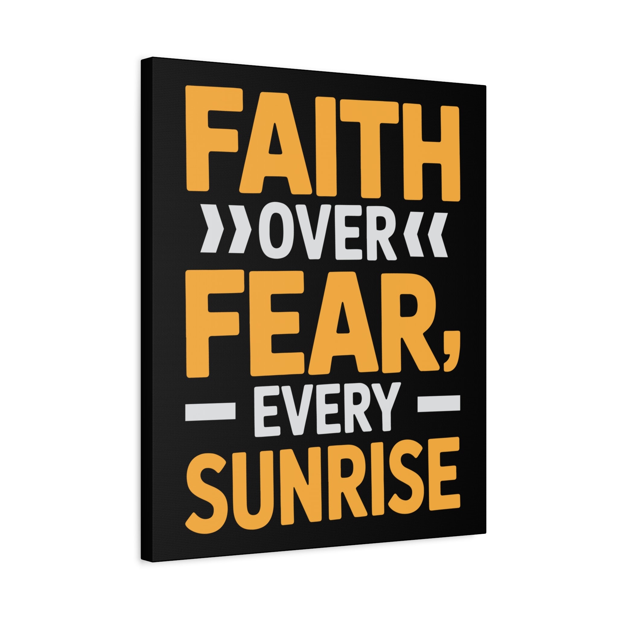 Inspirational Wall Art, Motivation Decor, Faith over Fear Canvas, Uplifting Home Decoration, Perfect Gift for New Beginnings