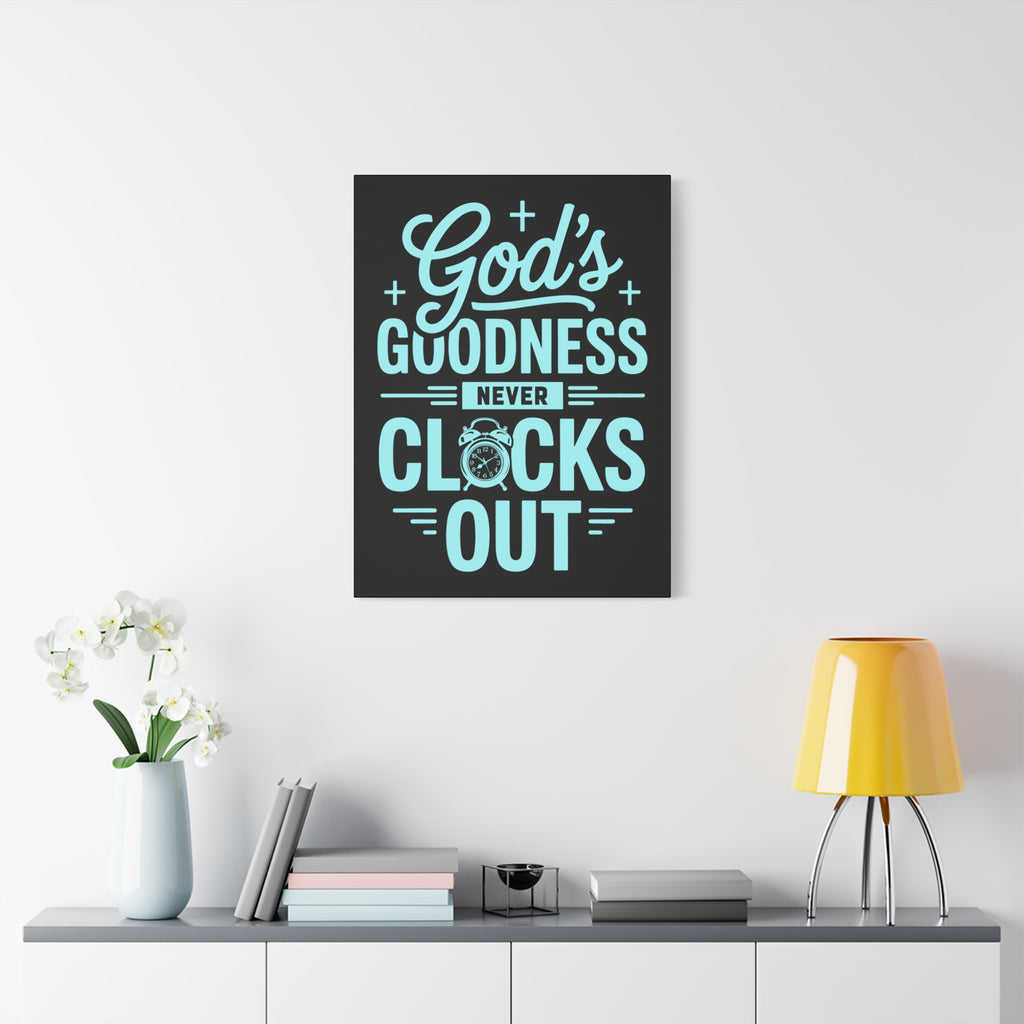 Inspirational Canvas Wall Art, Motivational Decor, Faith-Based Gift, Home Decoration, Religious Wall Art, God's Goodness
