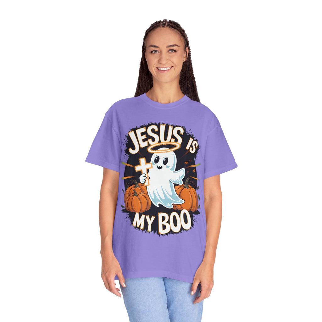 Halloween T-Shirt, Jesus is My Boo Tee, Unisex Ghost Shirt, Fall Apparel, Christian Halloween Gift