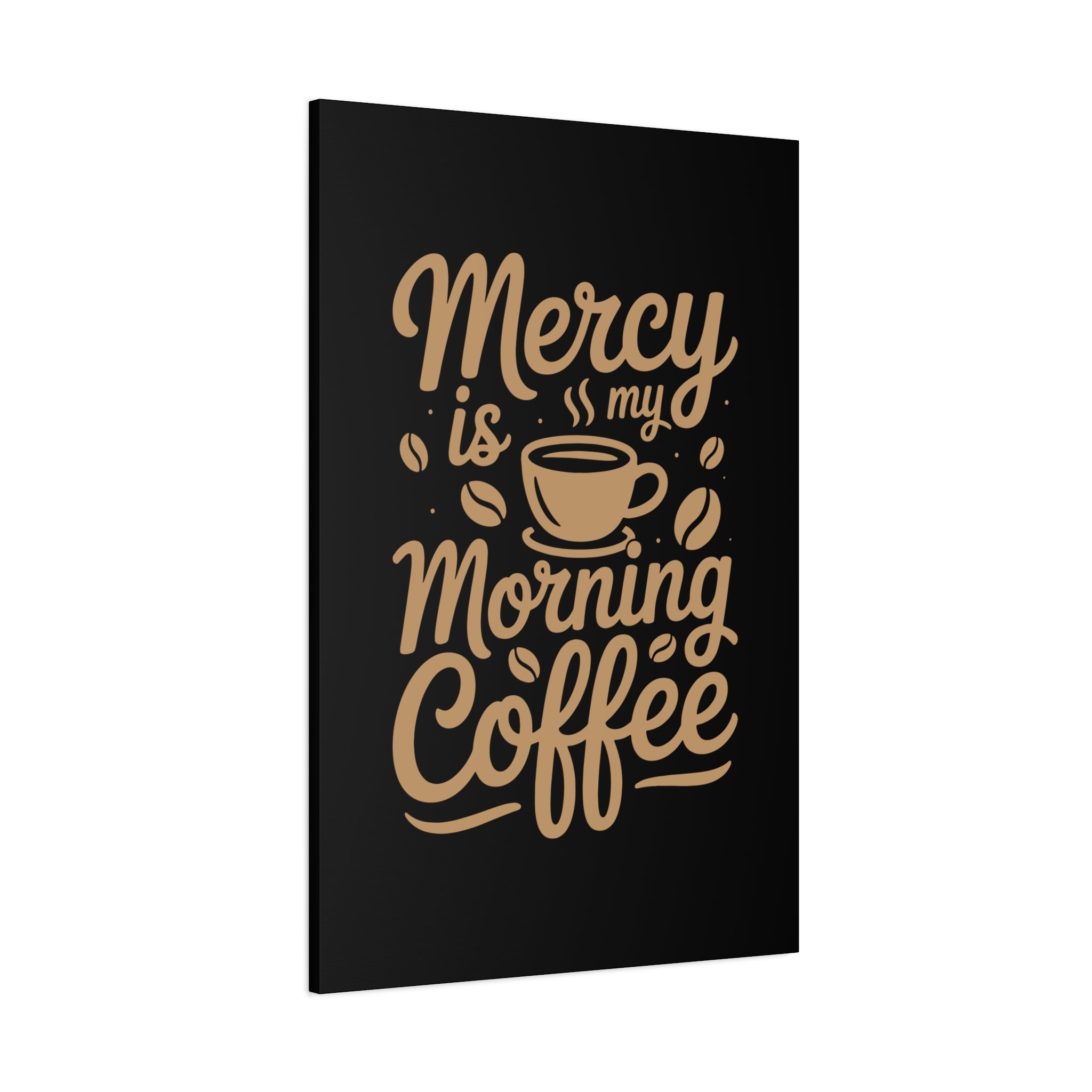 Coffee-Themed Canvas Art Print, Wall Decor for Coffee Lovers, Inspirational Home Decoration, Gift for Friends and Family