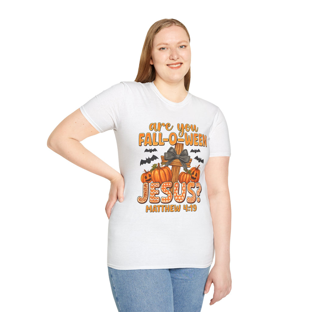 Funny Christian Halloween T-Shirt, Jesus Pumpkin Tee, Unisex Fall Shirt, Autumn Festive Apparel, Holiday Gift Idea