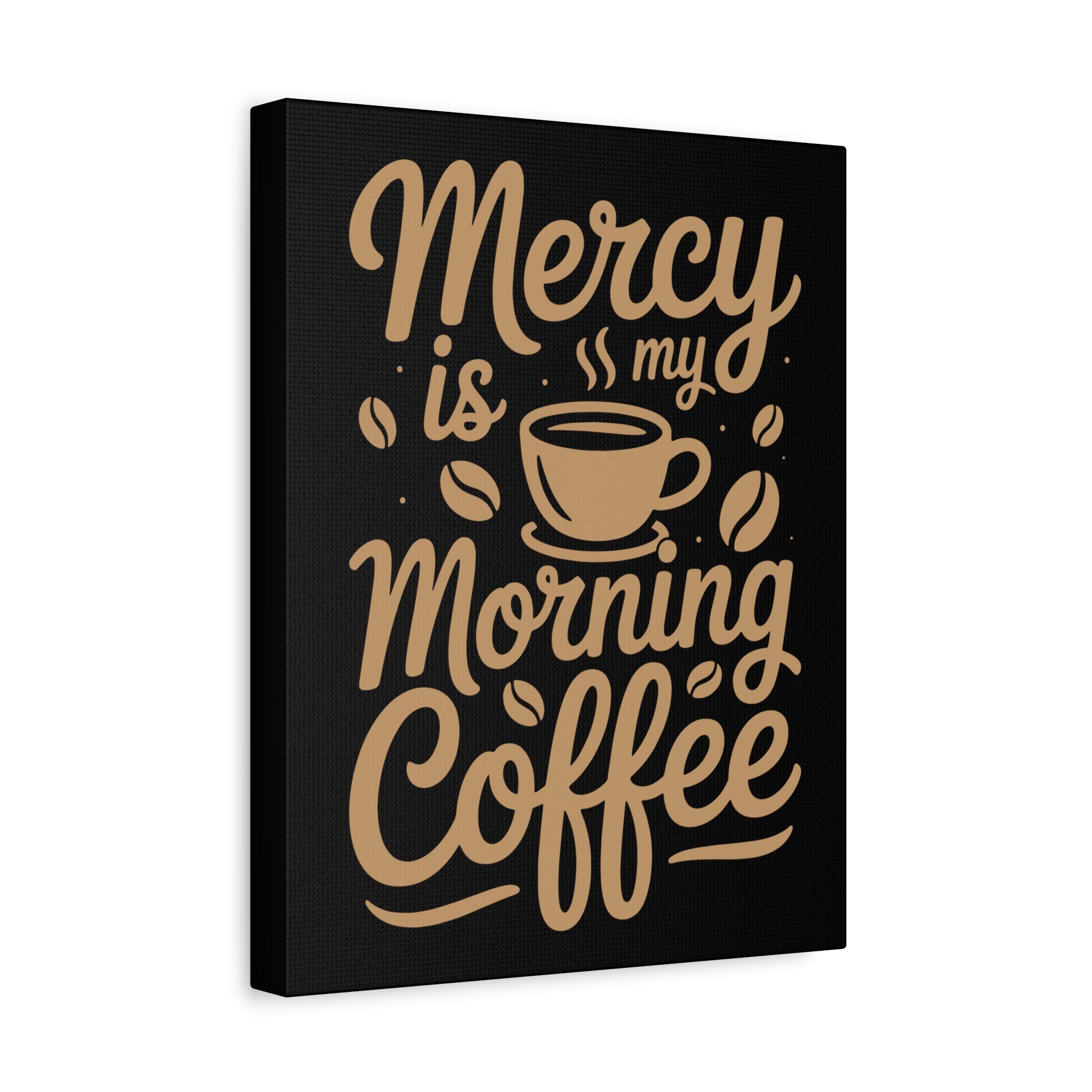 Coffee-Themed Canvas Art Print, Wall Decor for Coffee Lovers, Inspirational Home Decoration, Gift for Friends and Family