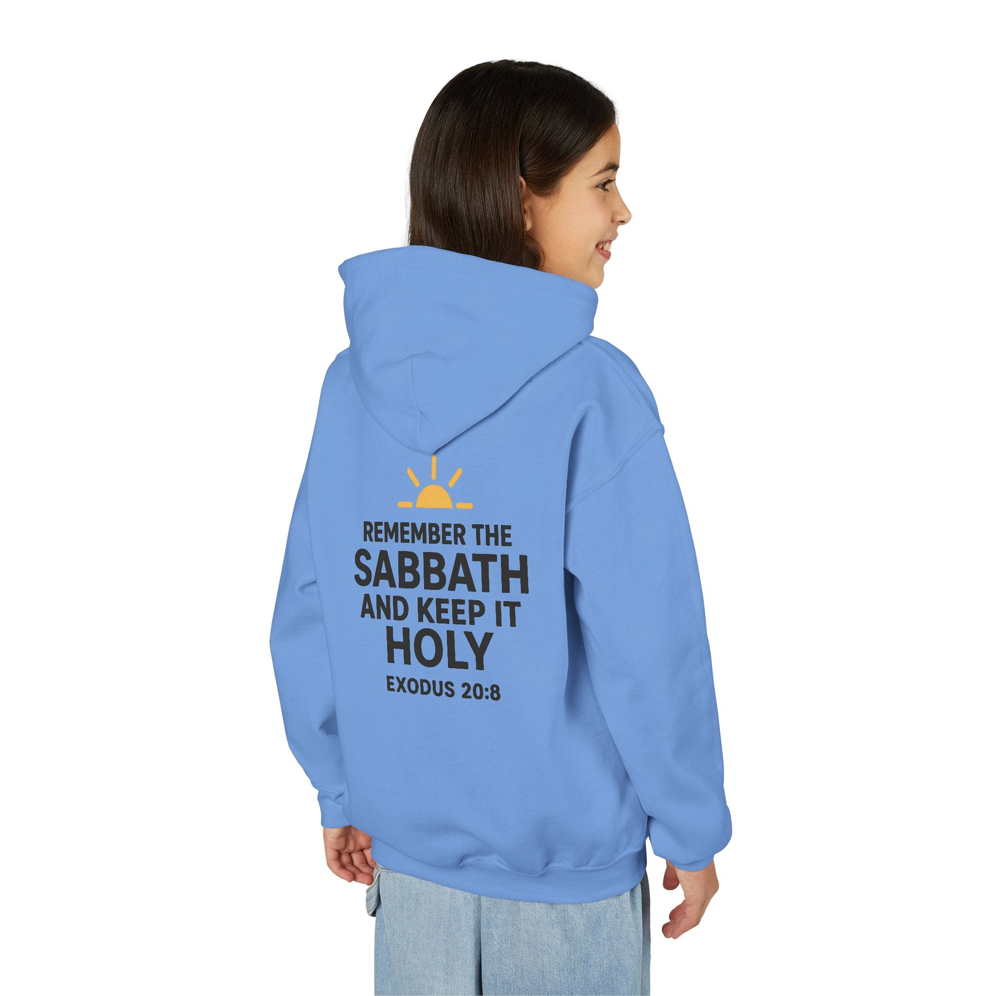 Sabbath Mode Youth Hoodie, Comfortable Hooded Sweatshirt for Kids, Perfect for Religious Observances, Christian Gift, Sunday Wear