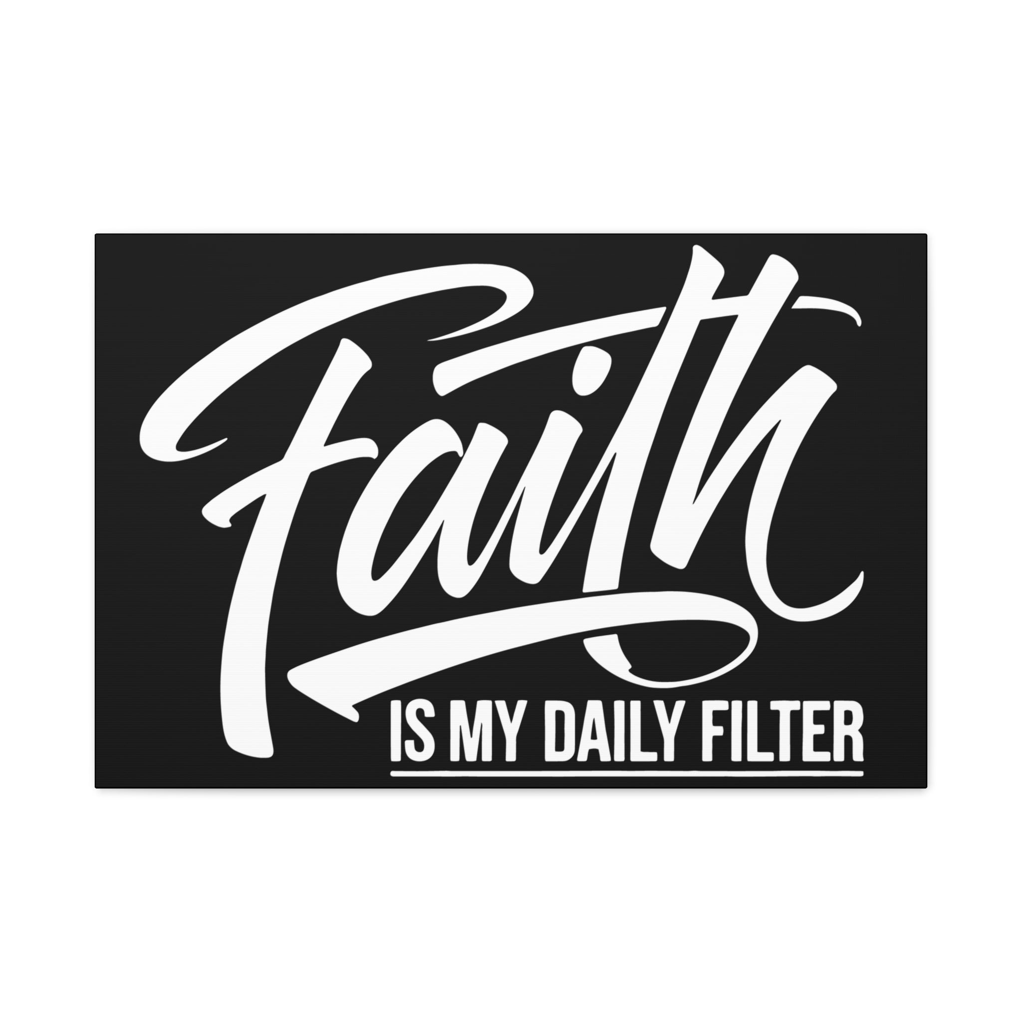 Inspirational Canvas Wall Art, Faith Quote Decor, Motivational Home Decor, Gray Wall Hanging, Gift for Faith Lovers