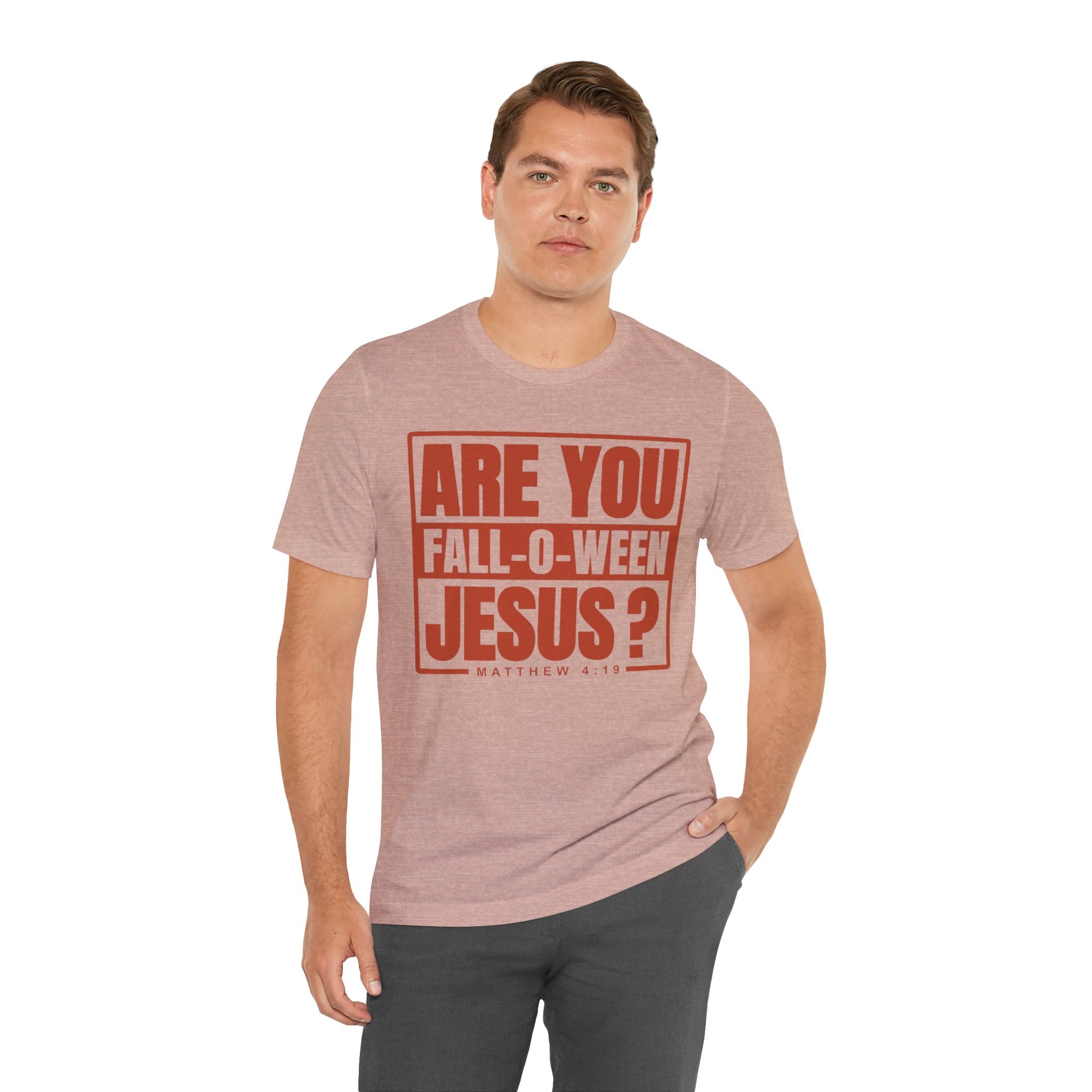 Fall-O-Ween Jesus Tee, Unisex Christian T-shirt, Faith-Based Apparel, Halloween Gospel Shirt, Religious Casual Wear