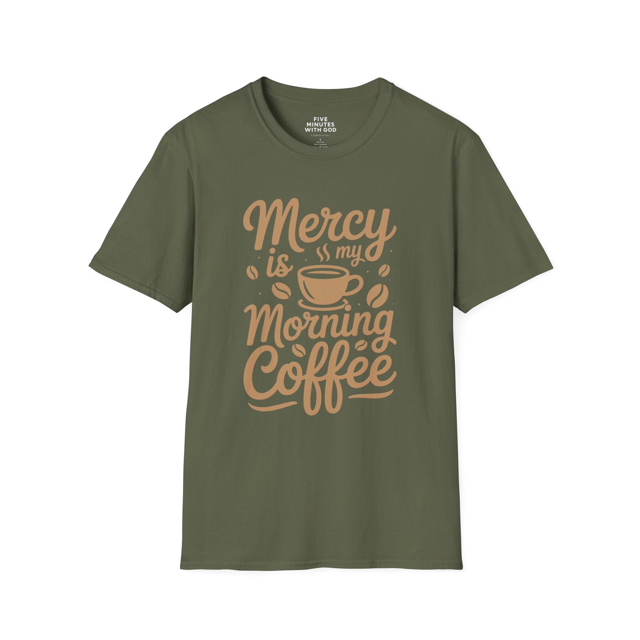 Mercy Is My Morning Coffee T-shirt